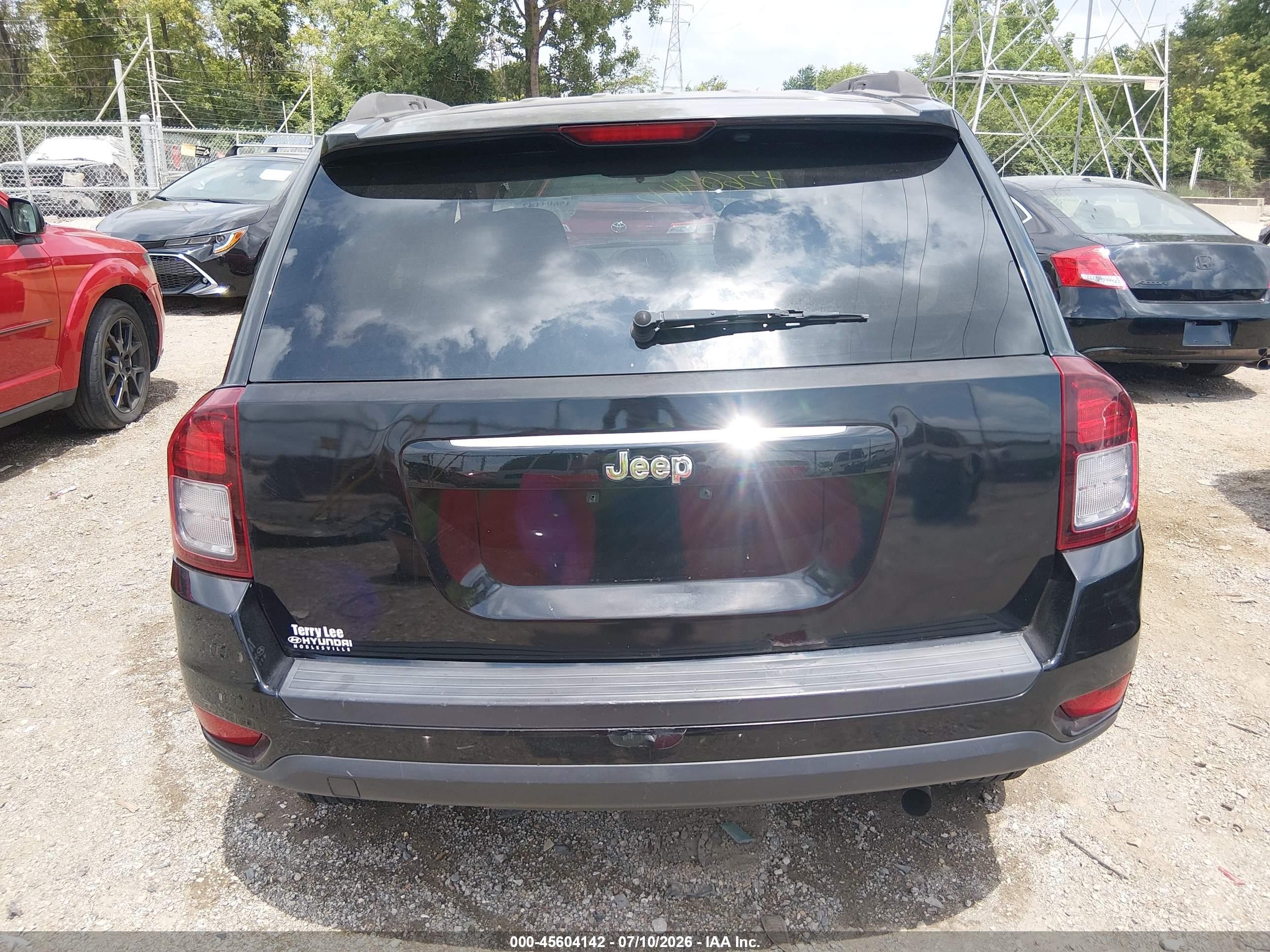 2014 Jeep Compass Sport Black vin: 1C4NJCBA5ED803669