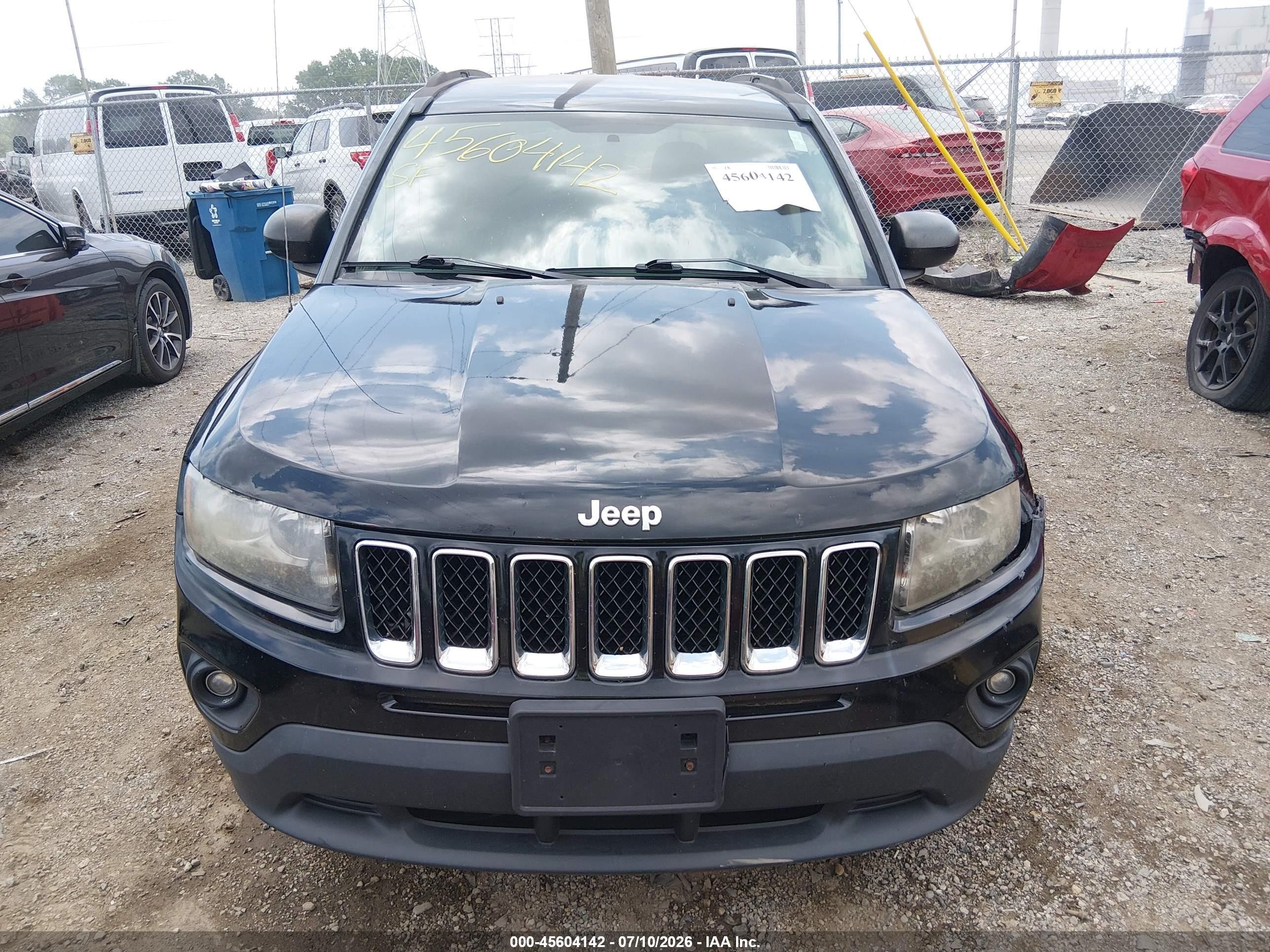 2014 Jeep Compass Sport Black vin: 1C4NJCBA5ED803669