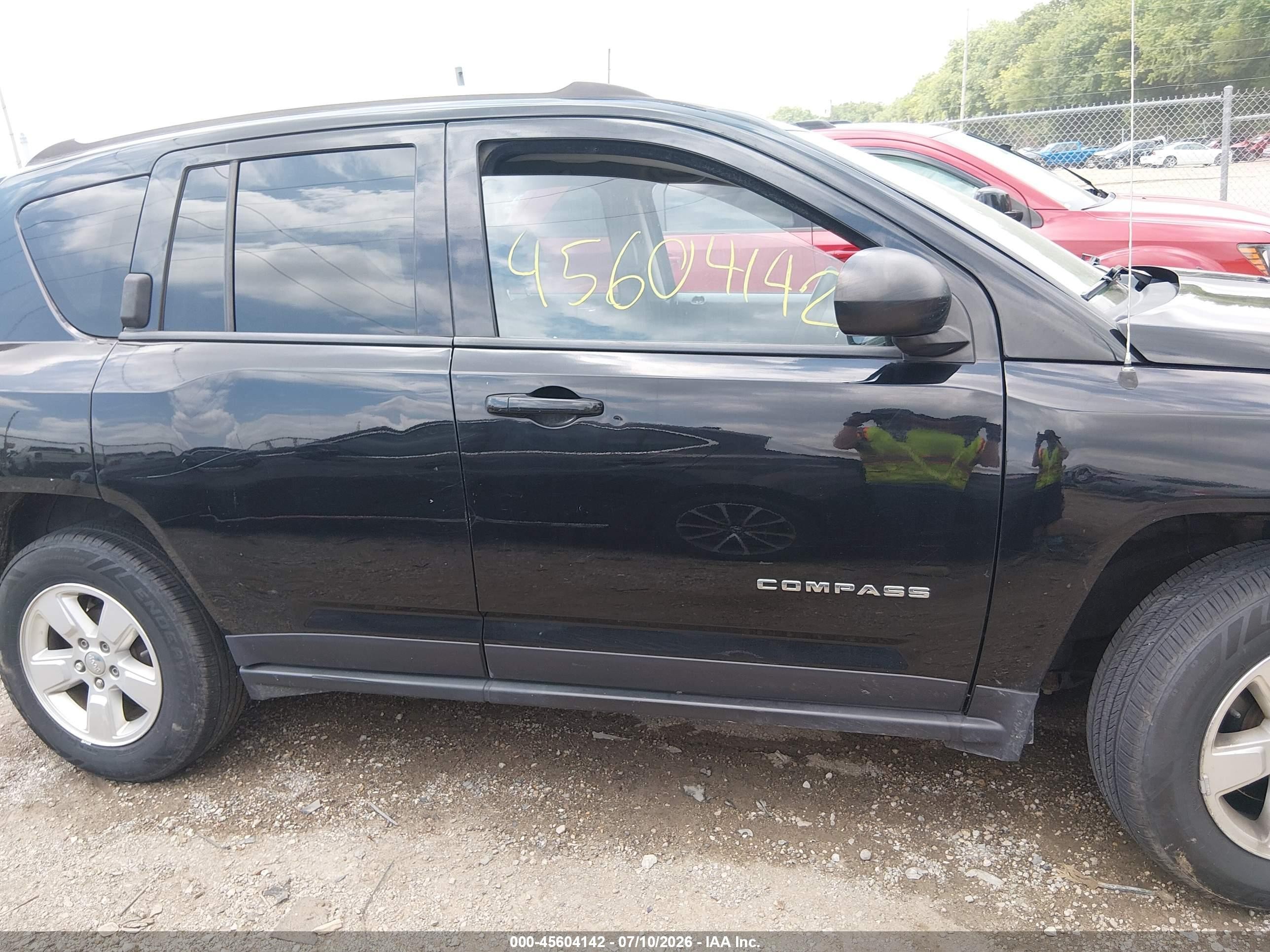 2014 Jeep Compass Sport Black vin: 1C4NJCBA5ED803669