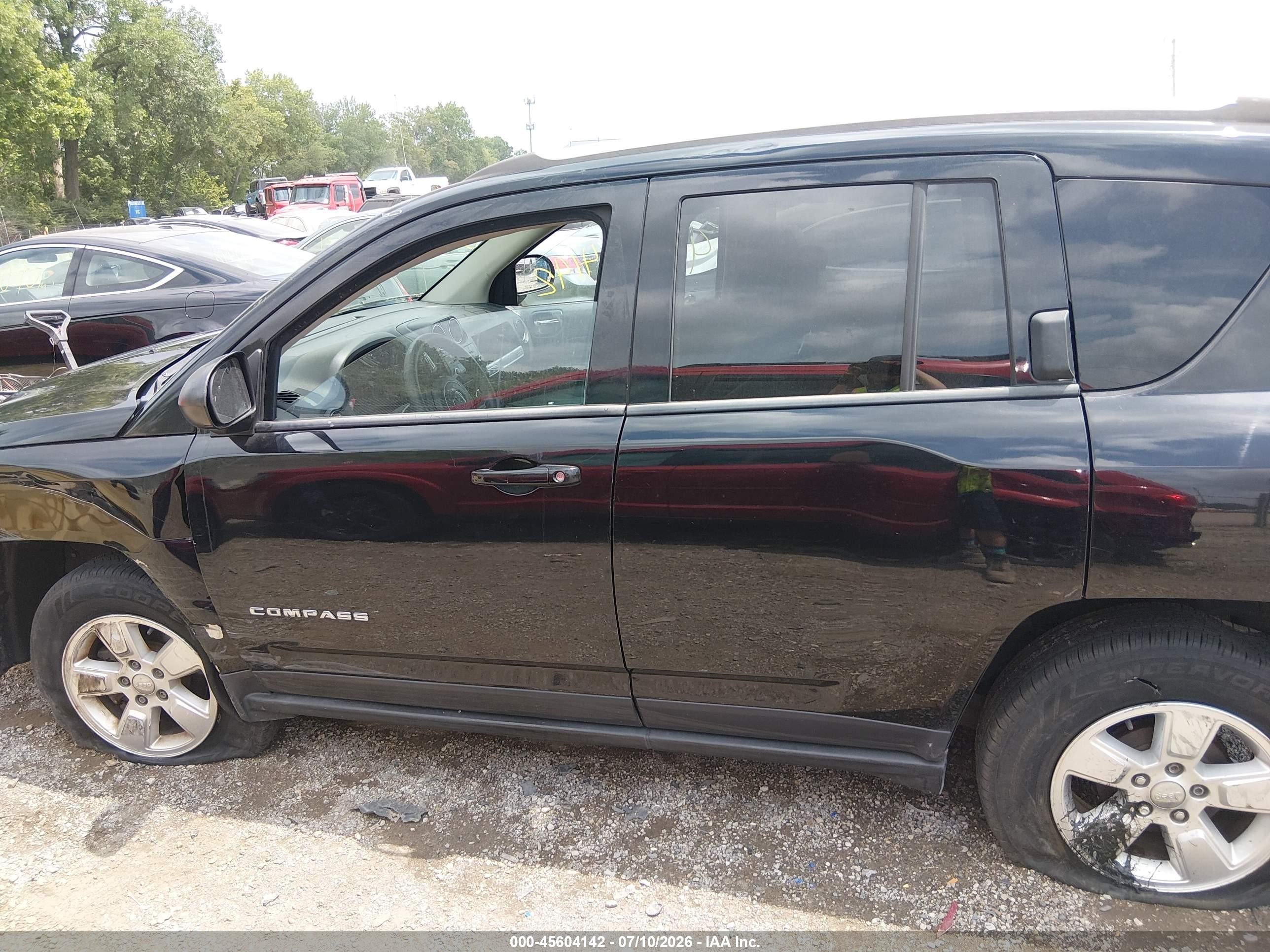 2014 Jeep Compass Sport Black vin: 1C4NJCBA5ED803669
