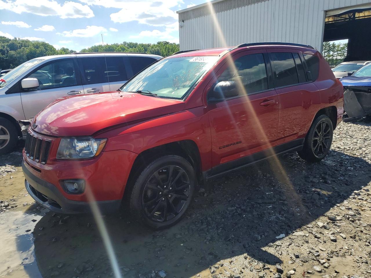 2014 Jeep Compass Sport Maroon vin: 1C4NJCBA5ED812887