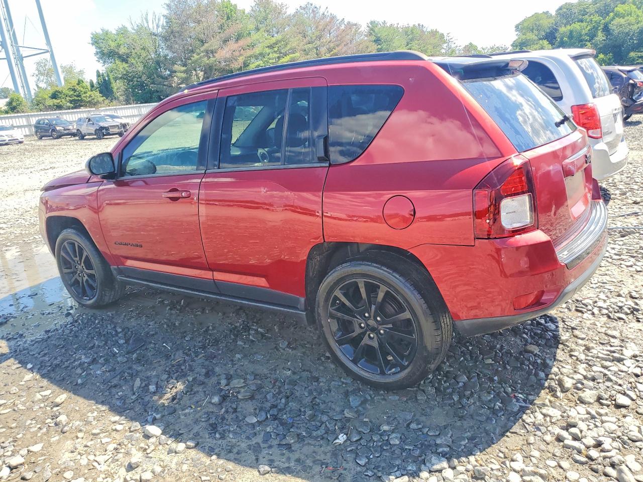 2014 Jeep Compass Sport Maroon vin: 1C4NJCBA5ED812887