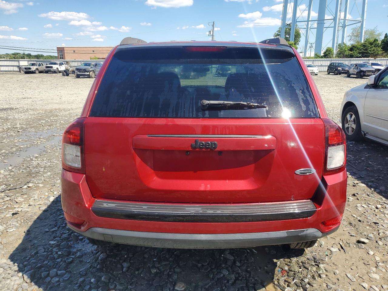 2014 Jeep Compass Sport Maroon vin: 1C4NJCBA5ED812887