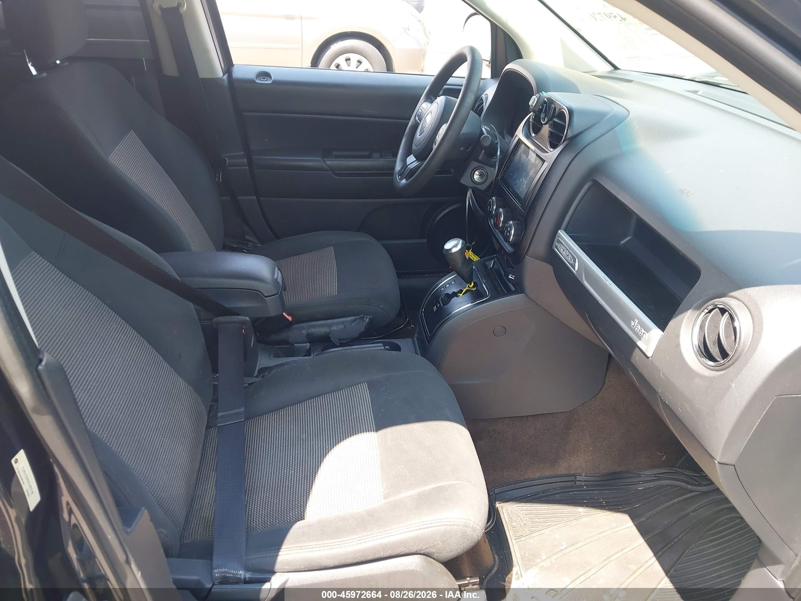 2014 Jeep Compass Sport Черный vin: 1C4NJCBA5ED829740