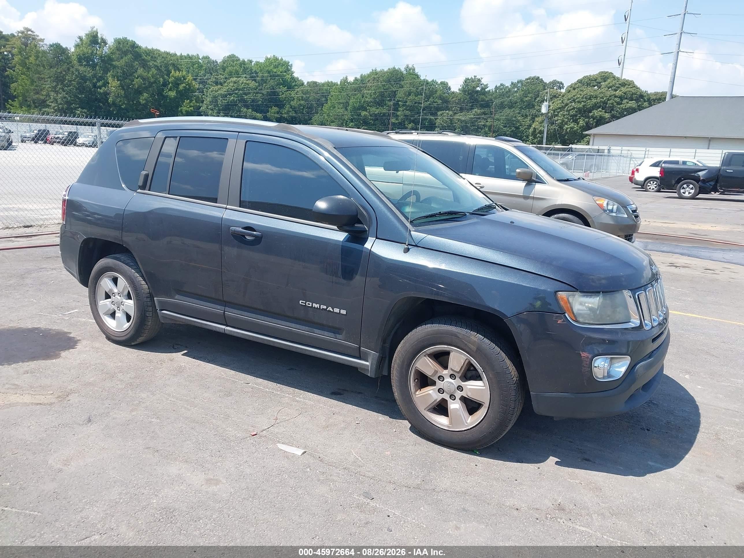 2014 Jeep Compass Sport Black vin: 1C4NJCBA5ED829740