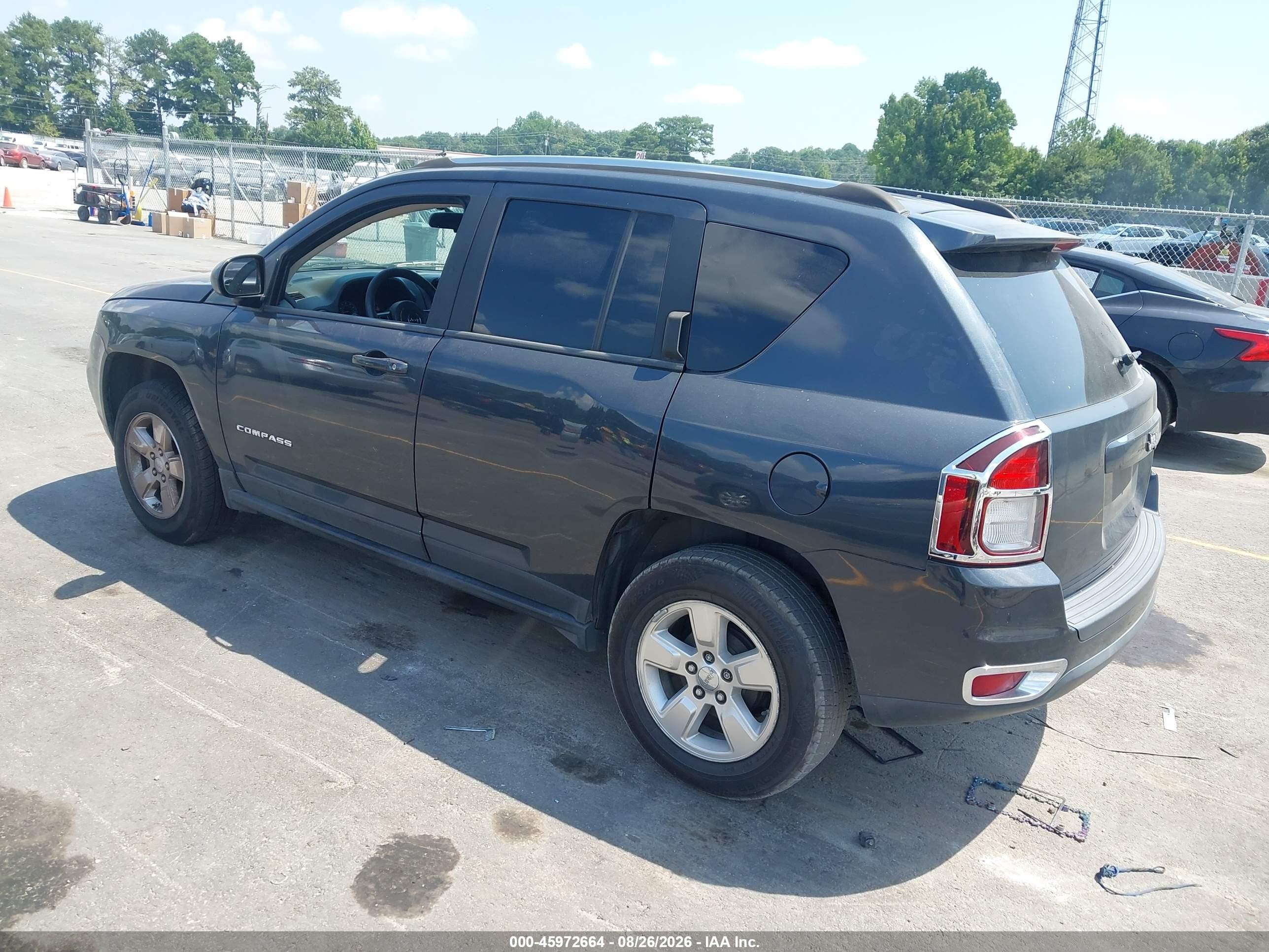 2014 Jeep Compass Sport Черный vin: 1C4NJCBA5ED829740