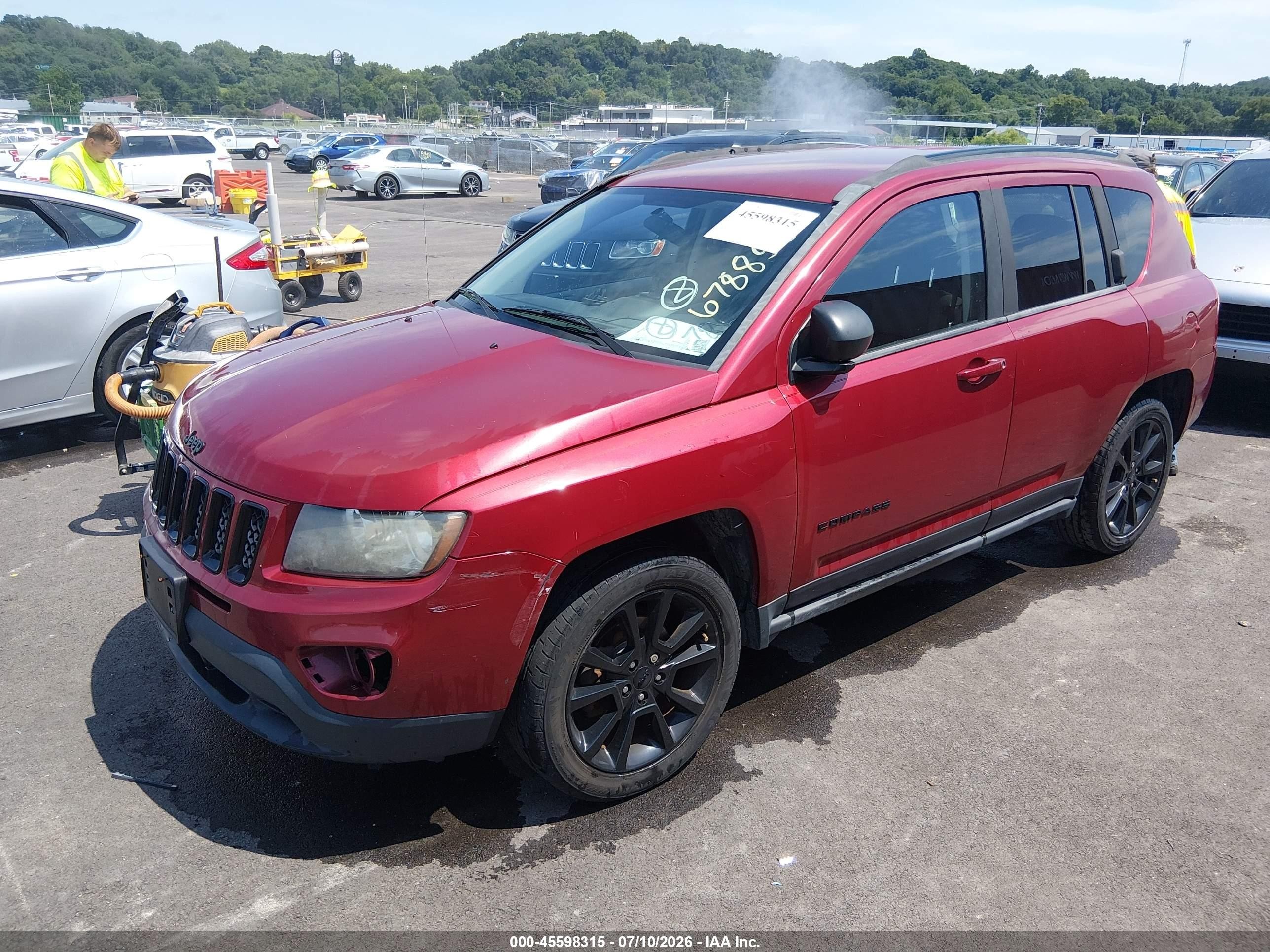 2014 Jeep Compass Altitude Red vin: 1C4NJCBA6ED678858
