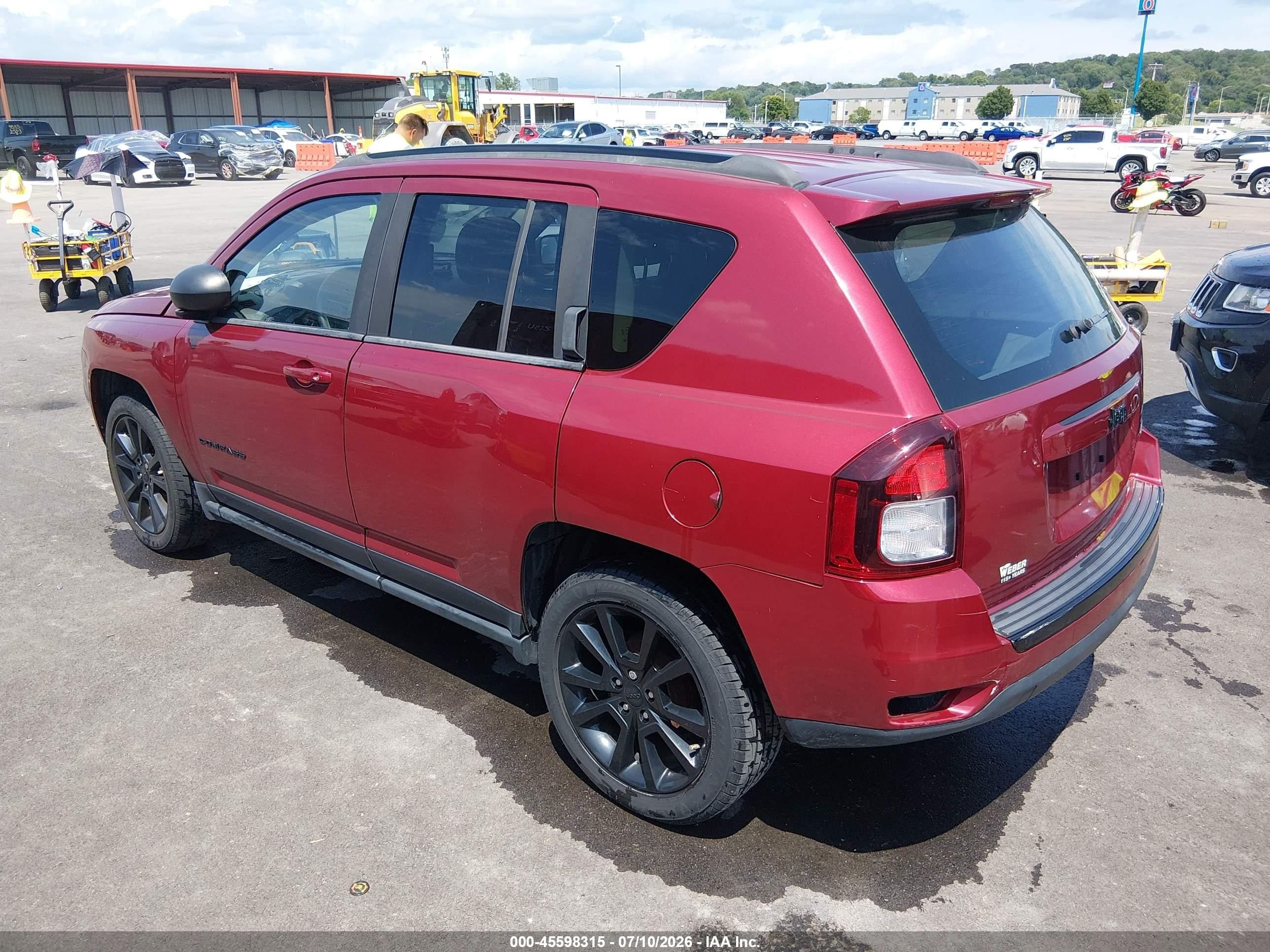 2014 Jeep Compass Altitude Red vin: 1C4NJCBA6ED678858