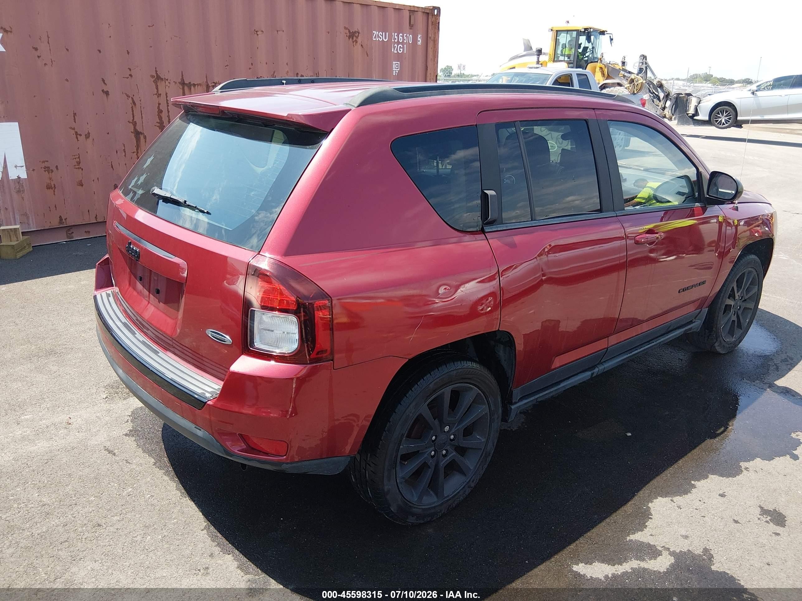 2014 Jeep Compass Altitude Red vin: 1C4NJCBA6ED678858
