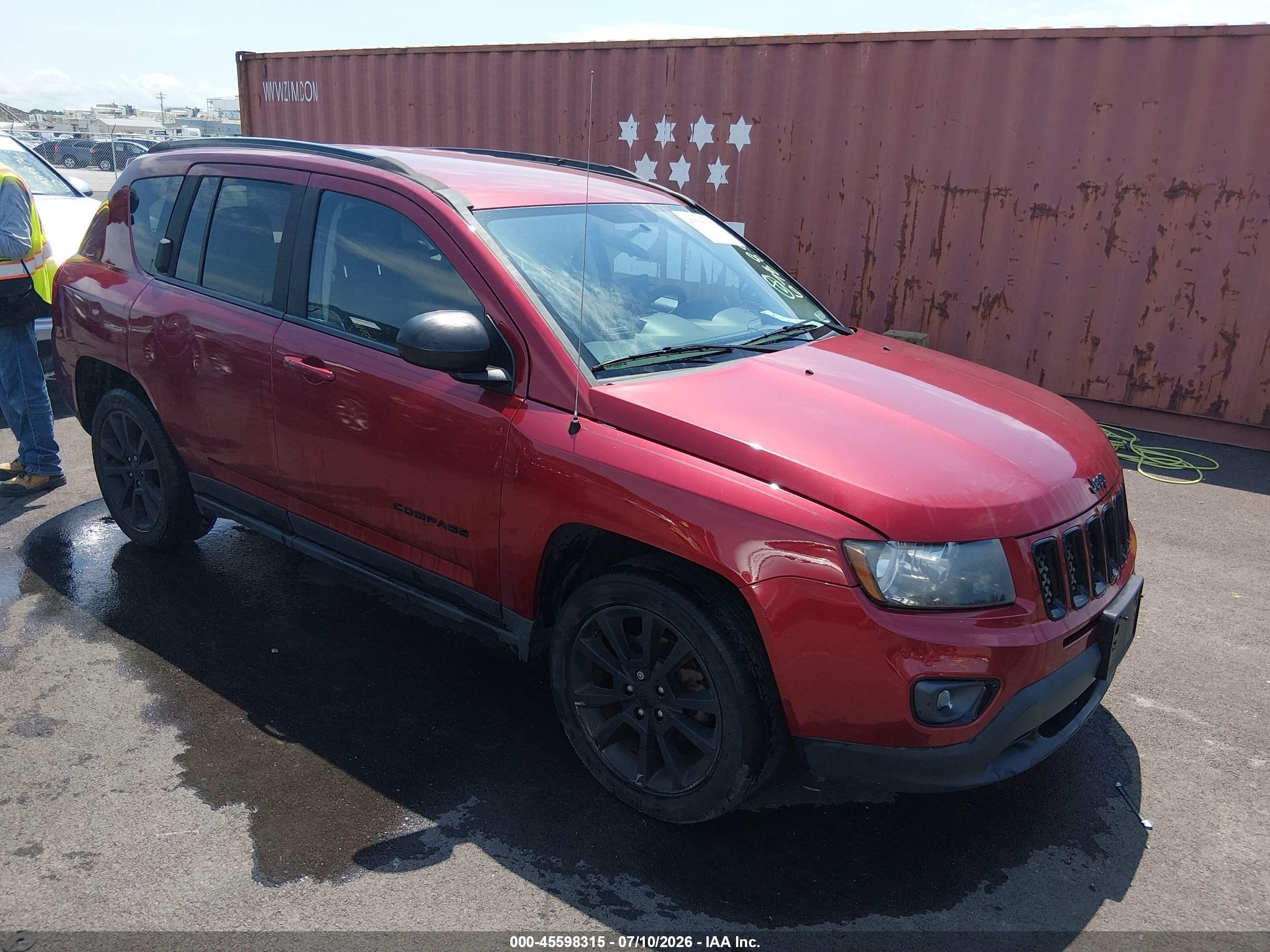 2014 Jeep Compass Altitude Red vin: 1C4NJCBA6ED678858