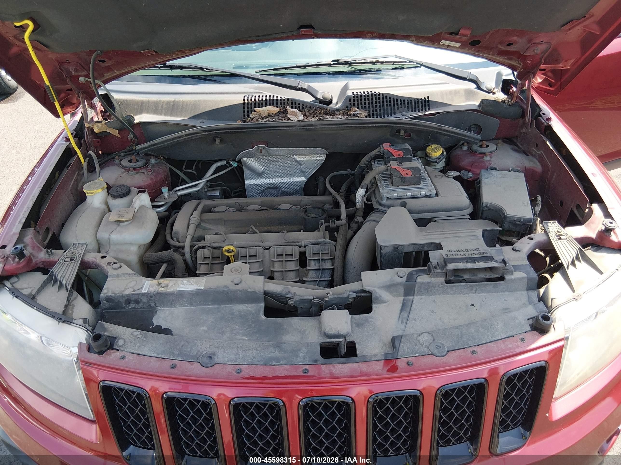 2014 Jeep Compass Altitude Red vin: 1C4NJCBA6ED678858