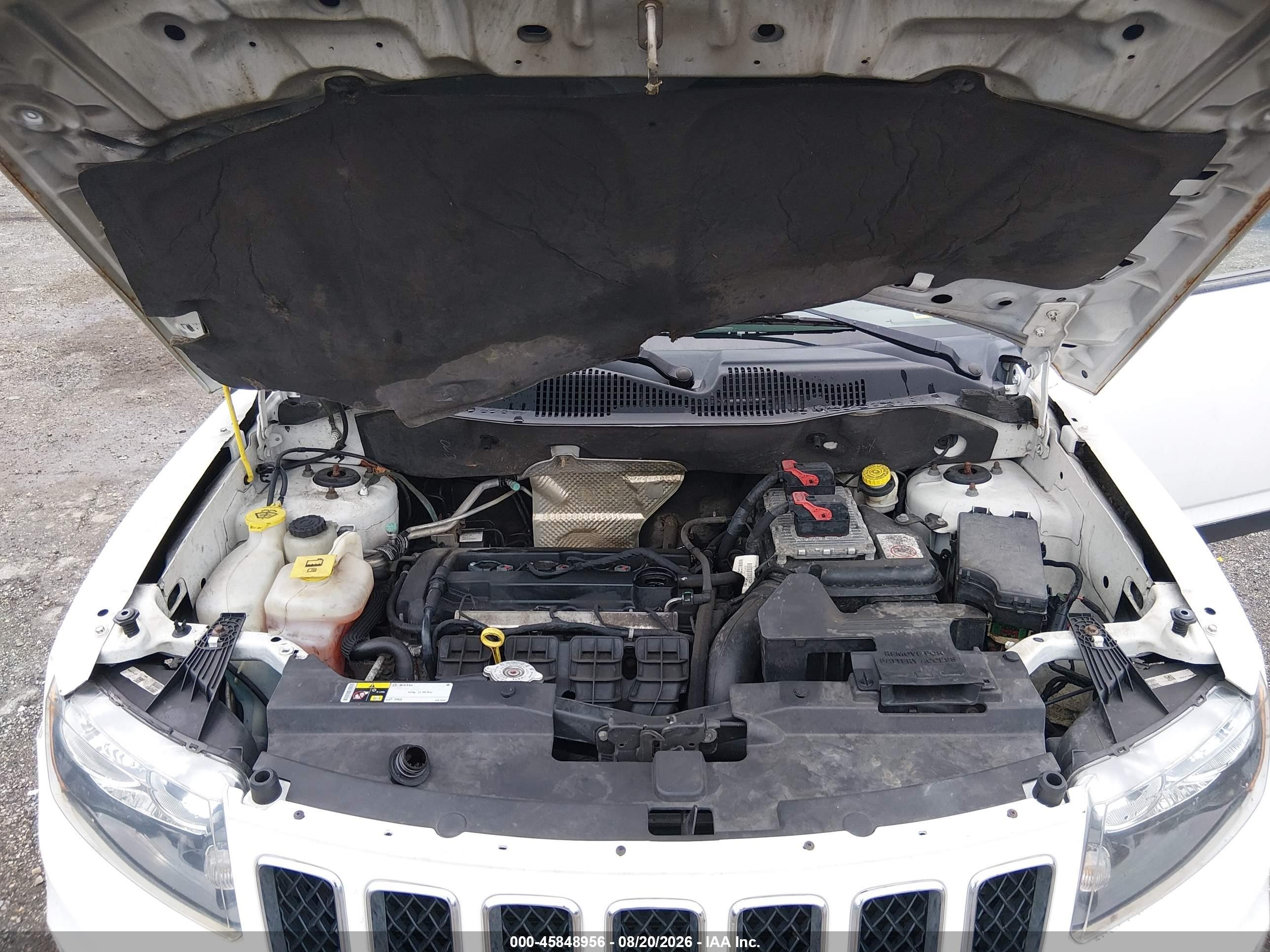 2014 Jeep Compass Sport Белый vin: 1C4NJCBA6ED692078