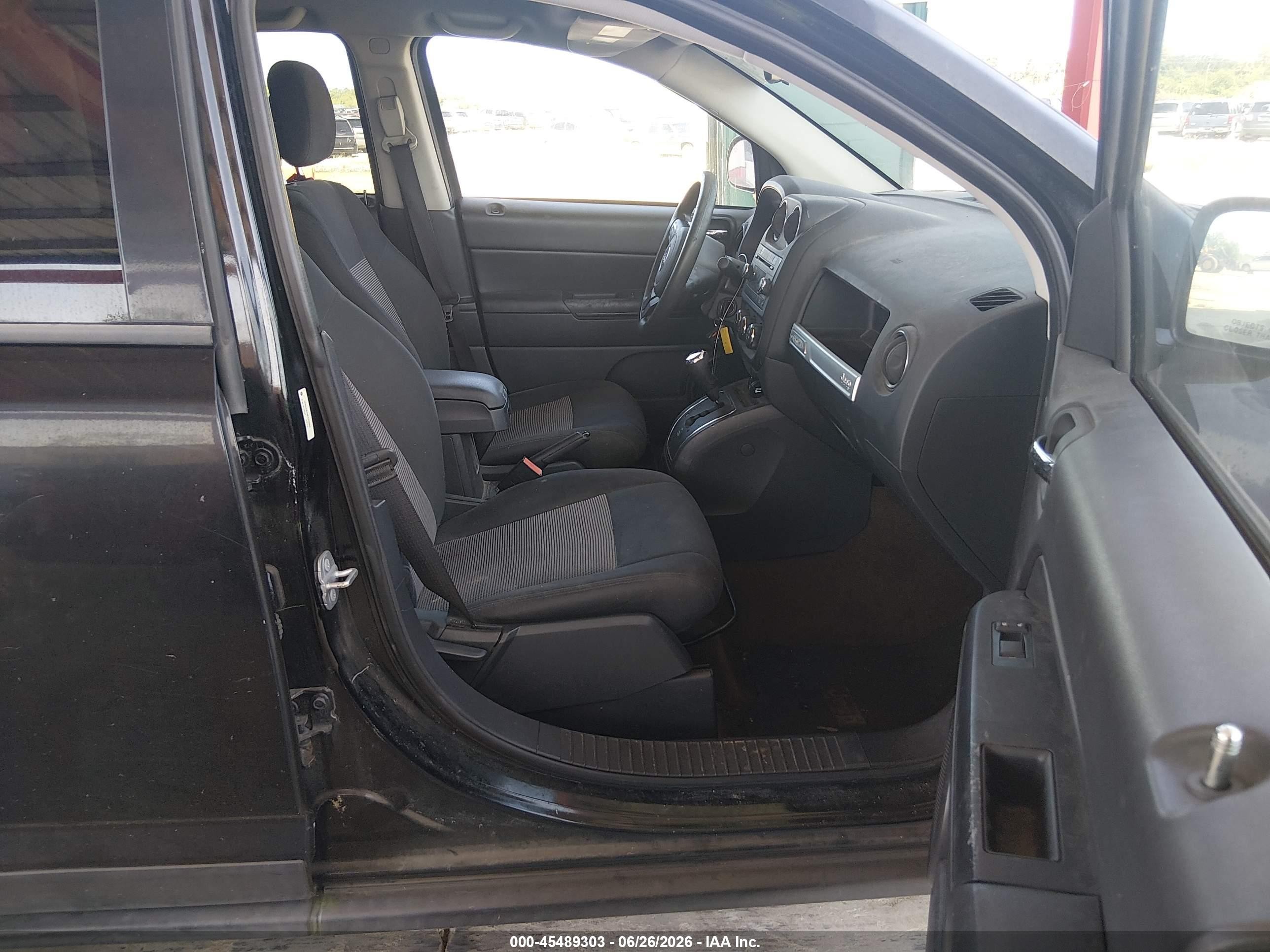 2014 Jeep Compass Sport Black vin: 1C4NJCBA6ED779057