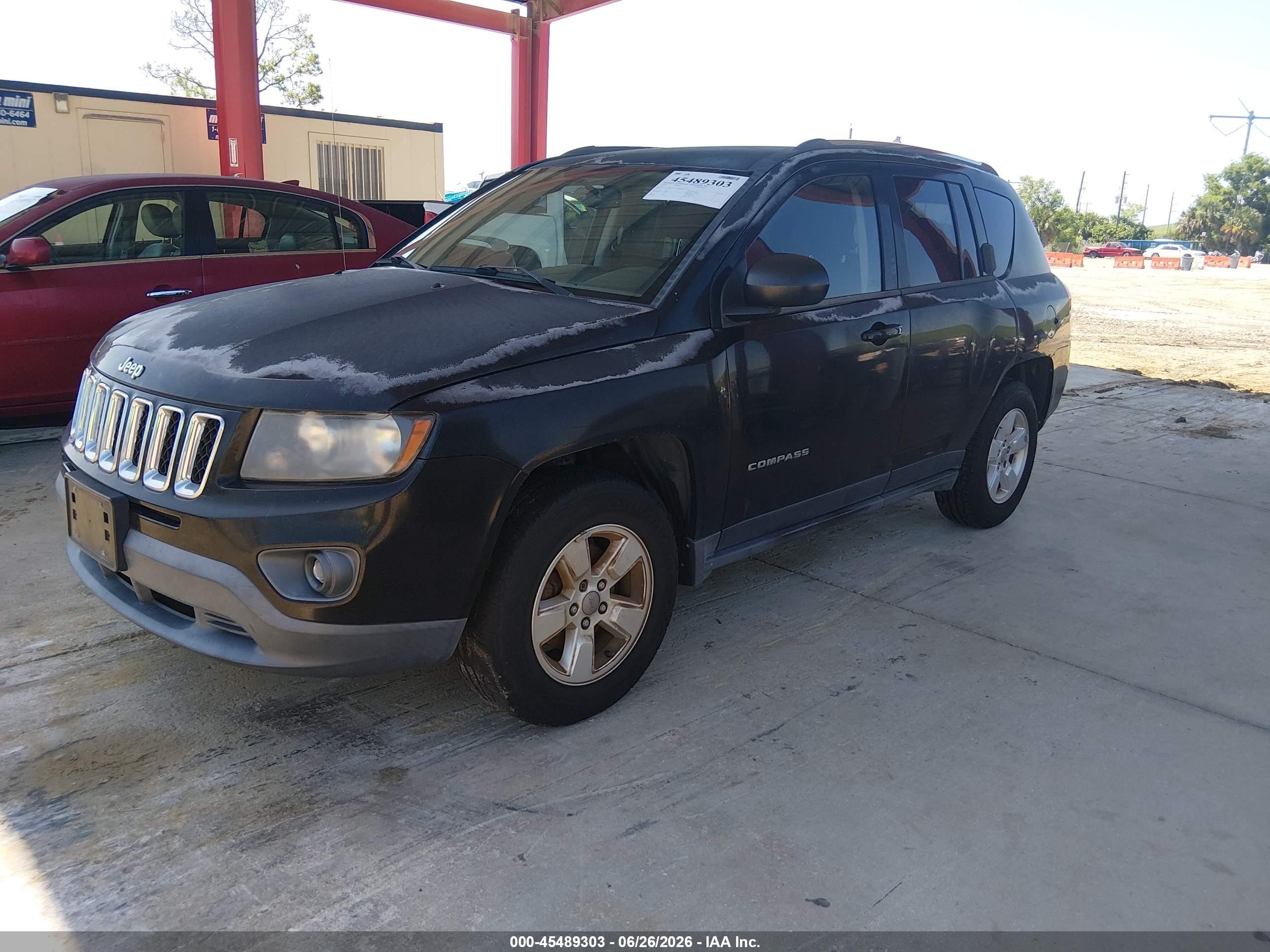 2014 Jeep Compass Sport Black vin: 1C4NJCBA6ED779057