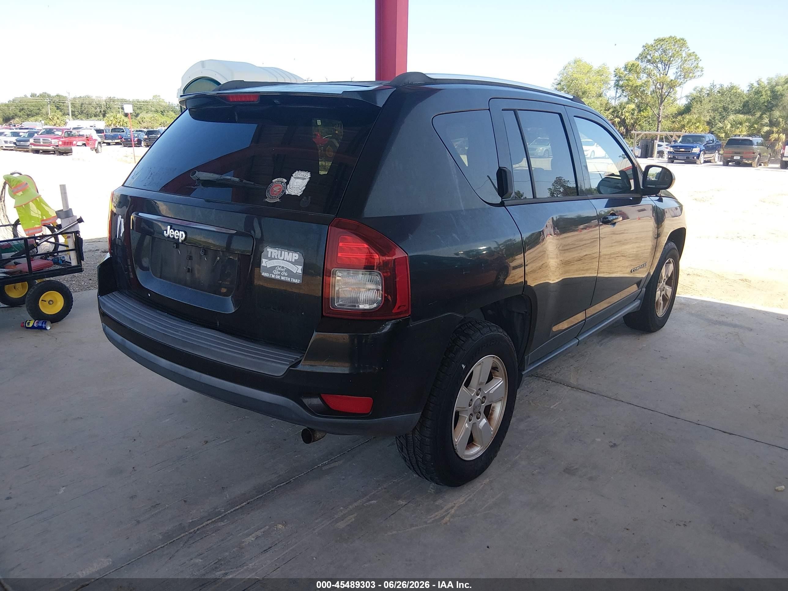 2014 Jeep Compass Sport Black vin: 1C4NJCBA6ED779057