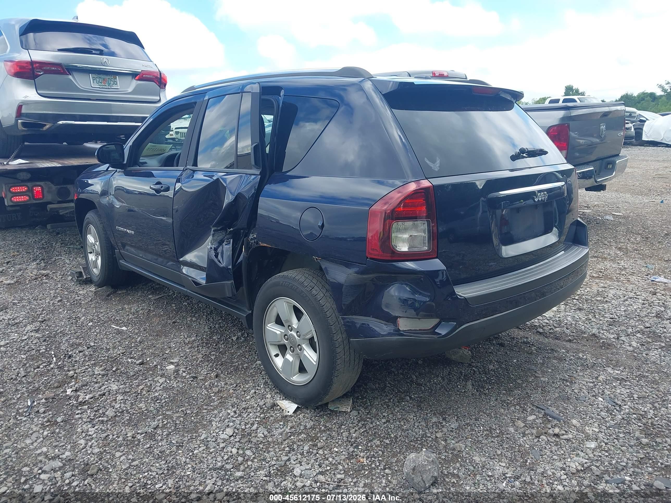 2014 Jeep Compass Sport Blue vin: 1C4NJCBA6ED793766