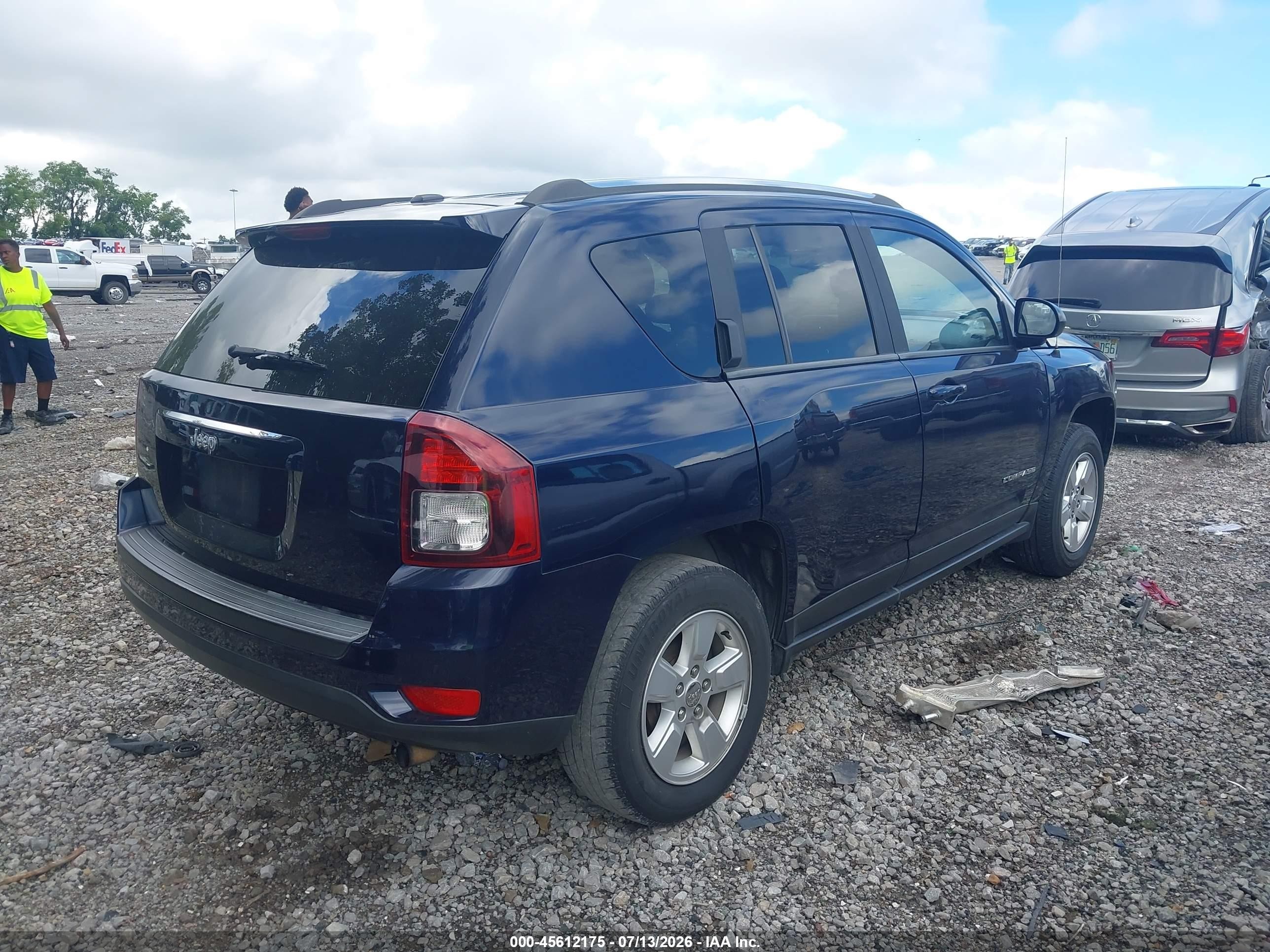 2014 Jeep Compass Sport Blue vin: 1C4NJCBA6ED793766