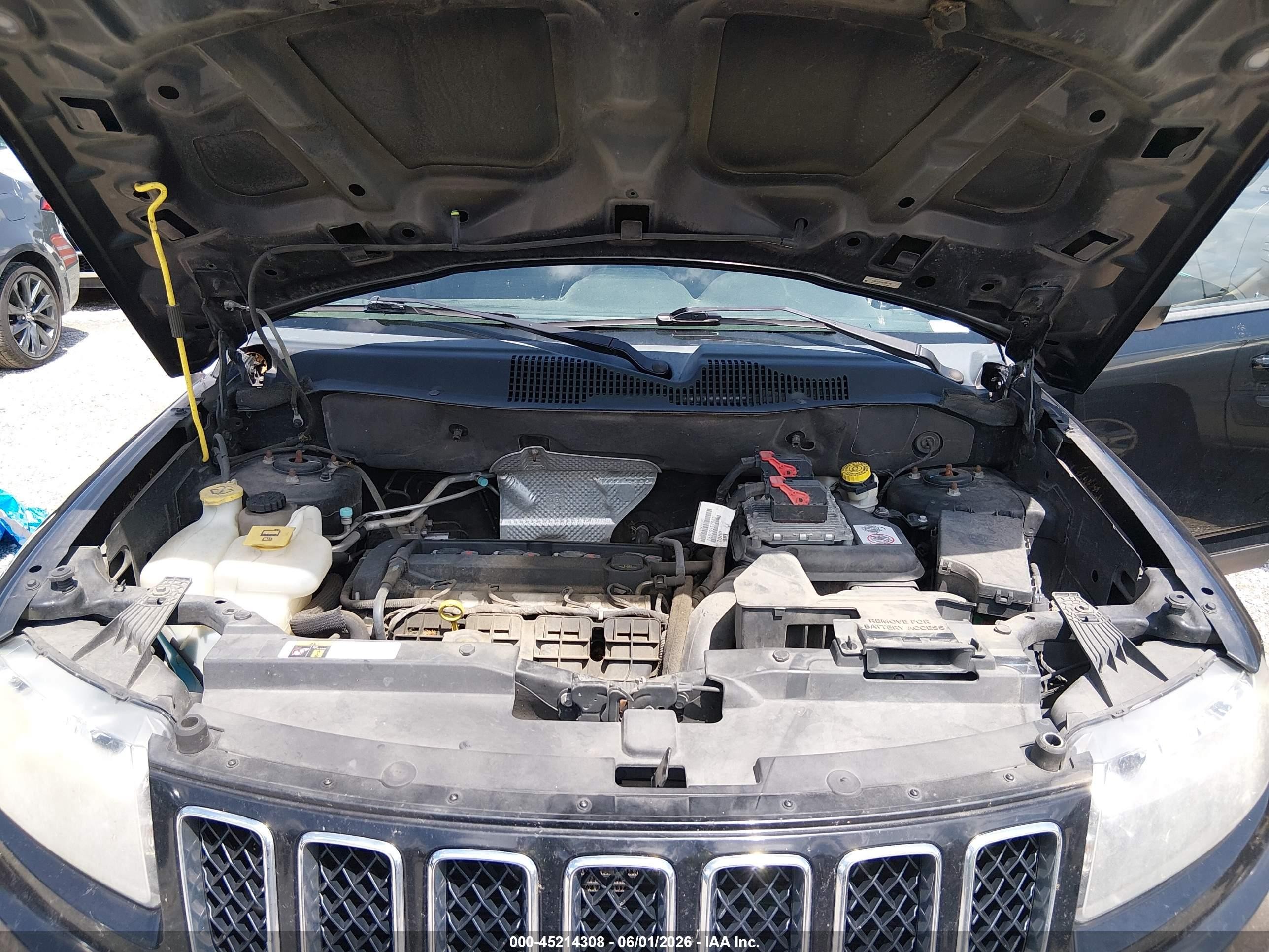 2014 Jeep Compass Sport Black vin: 1C4NJCBA6ED882155