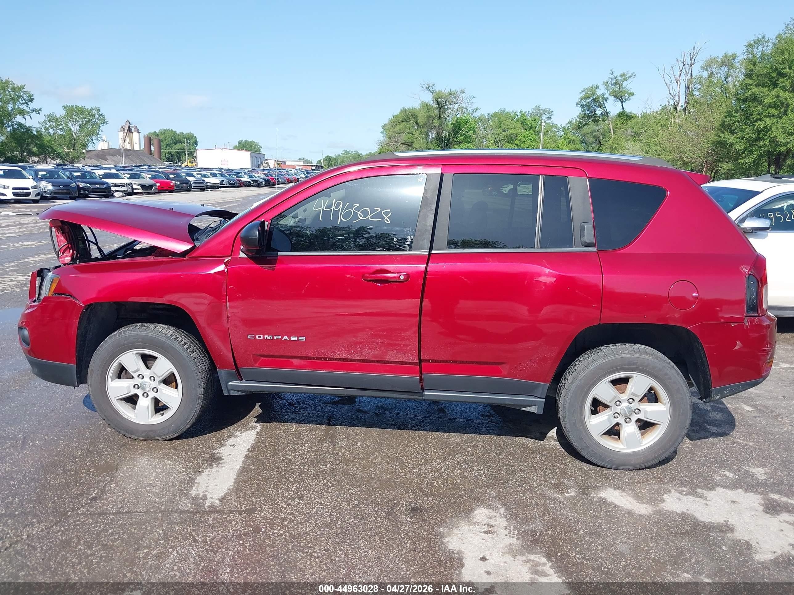 2015 Jeep Compass Sport Red vin: 1C4NJCBA6FD226152