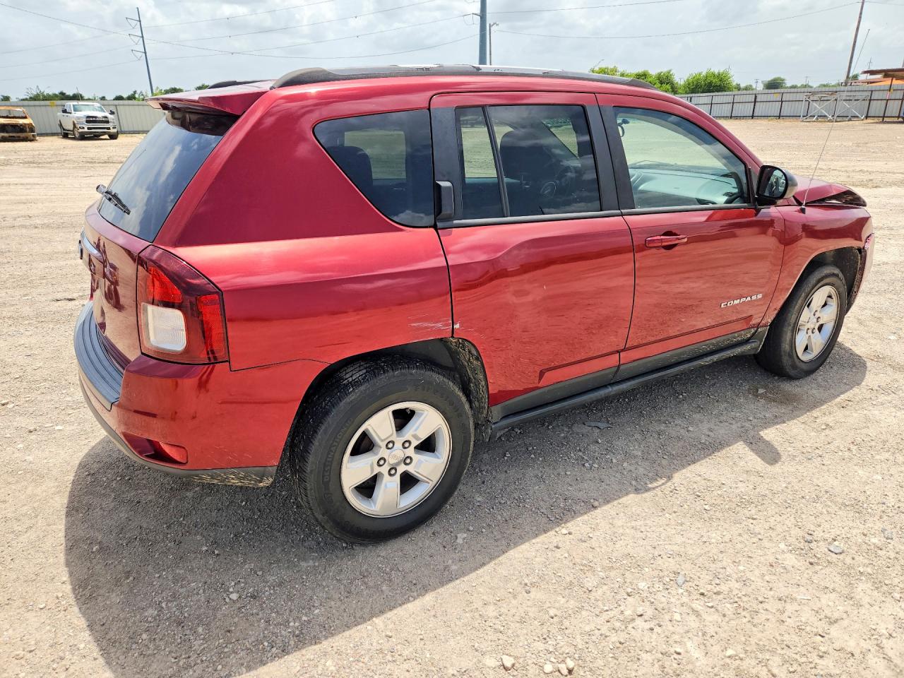 2015 Jeep Compass Sport Red vin: 1C4NJCBA6FD249656