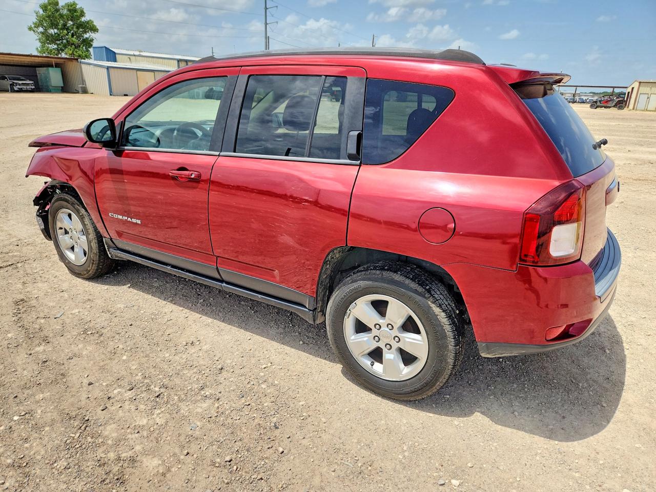 2015 Jeep Compass Sport Red vin: 1C4NJCBA6FD249656