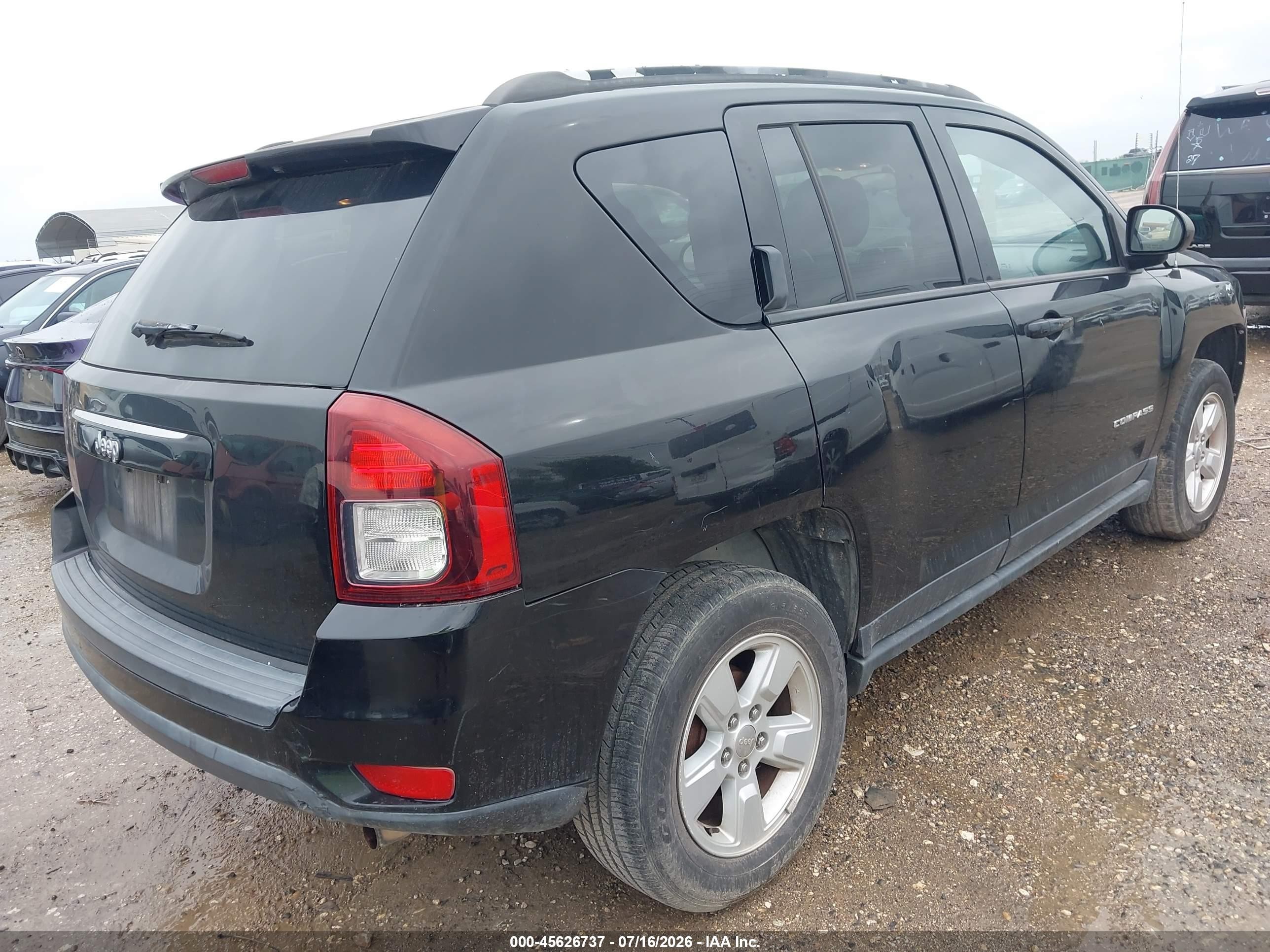 2015 Jeep Compass Sport Черный vin: 1C4NJCBA6FD325831