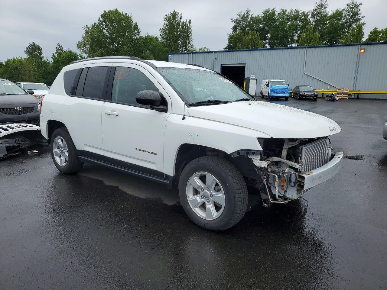 2015 Jeep Compass Sport Белый vin: 1C4NJCBA6FD397015