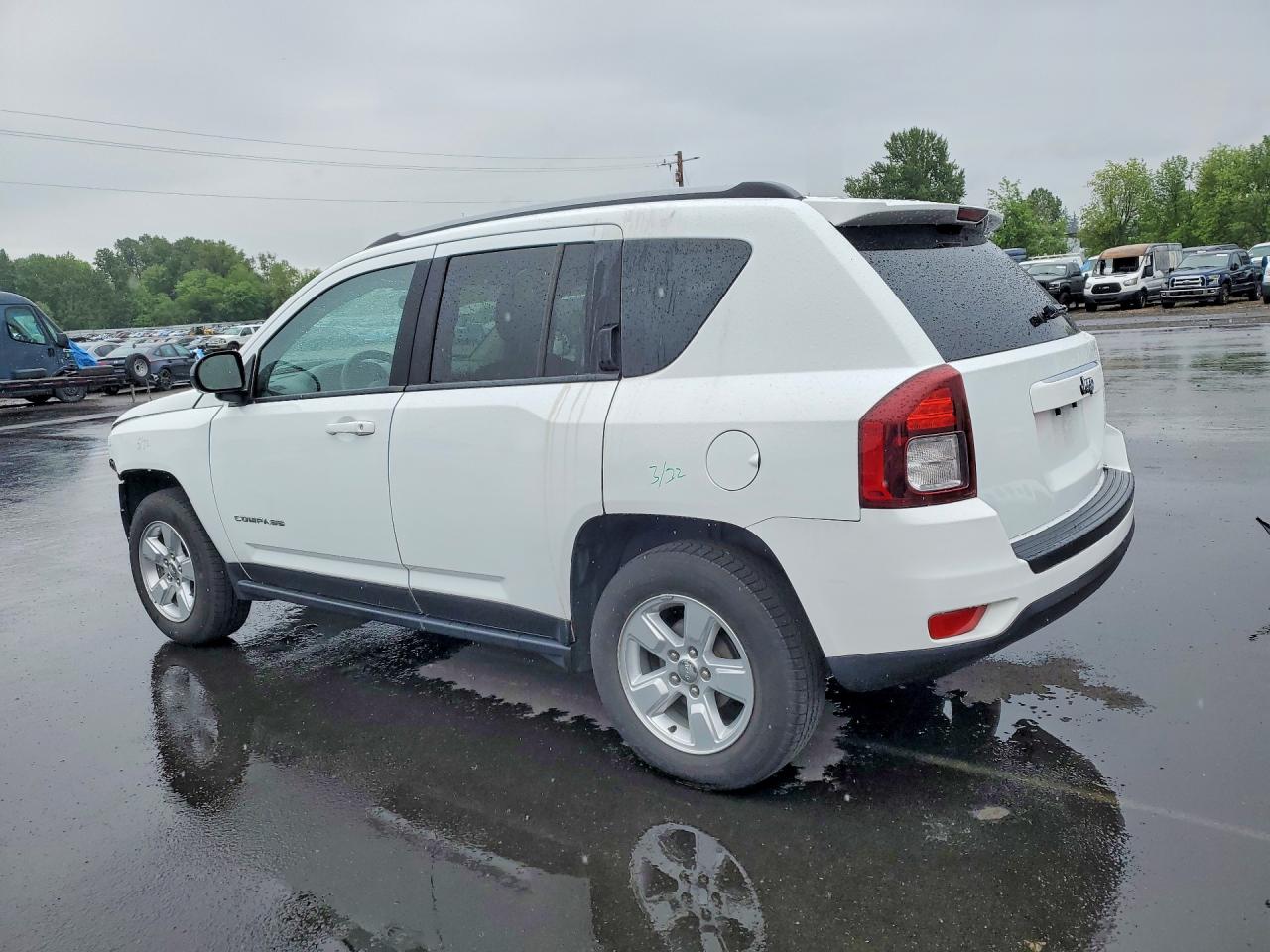 2015 Jeep Compass Sport Белый vin: 1C4NJCBA6FD397015