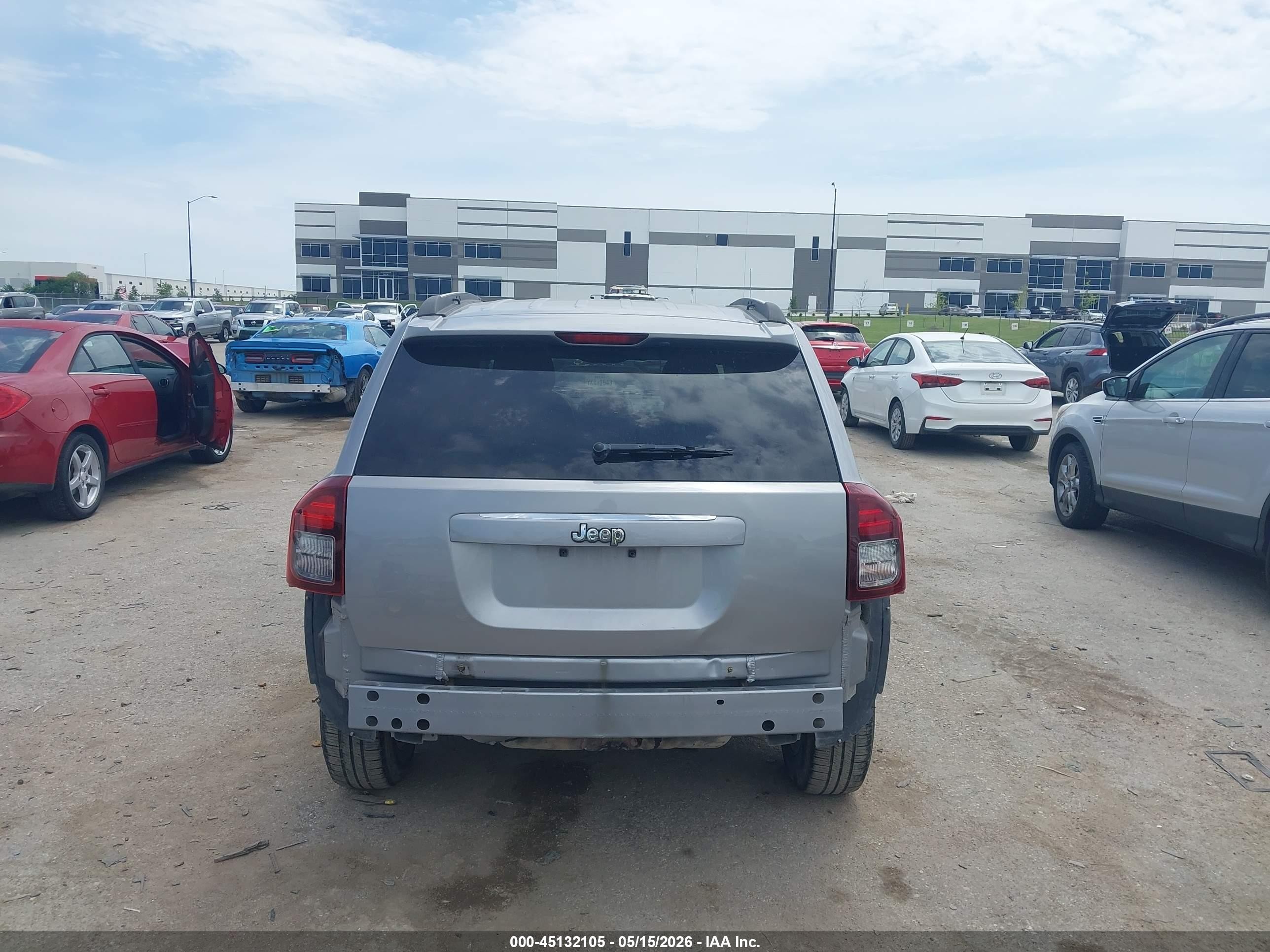 2015 Jeep Compass Sport Silver vin: 1C4NJCBA6FD418526