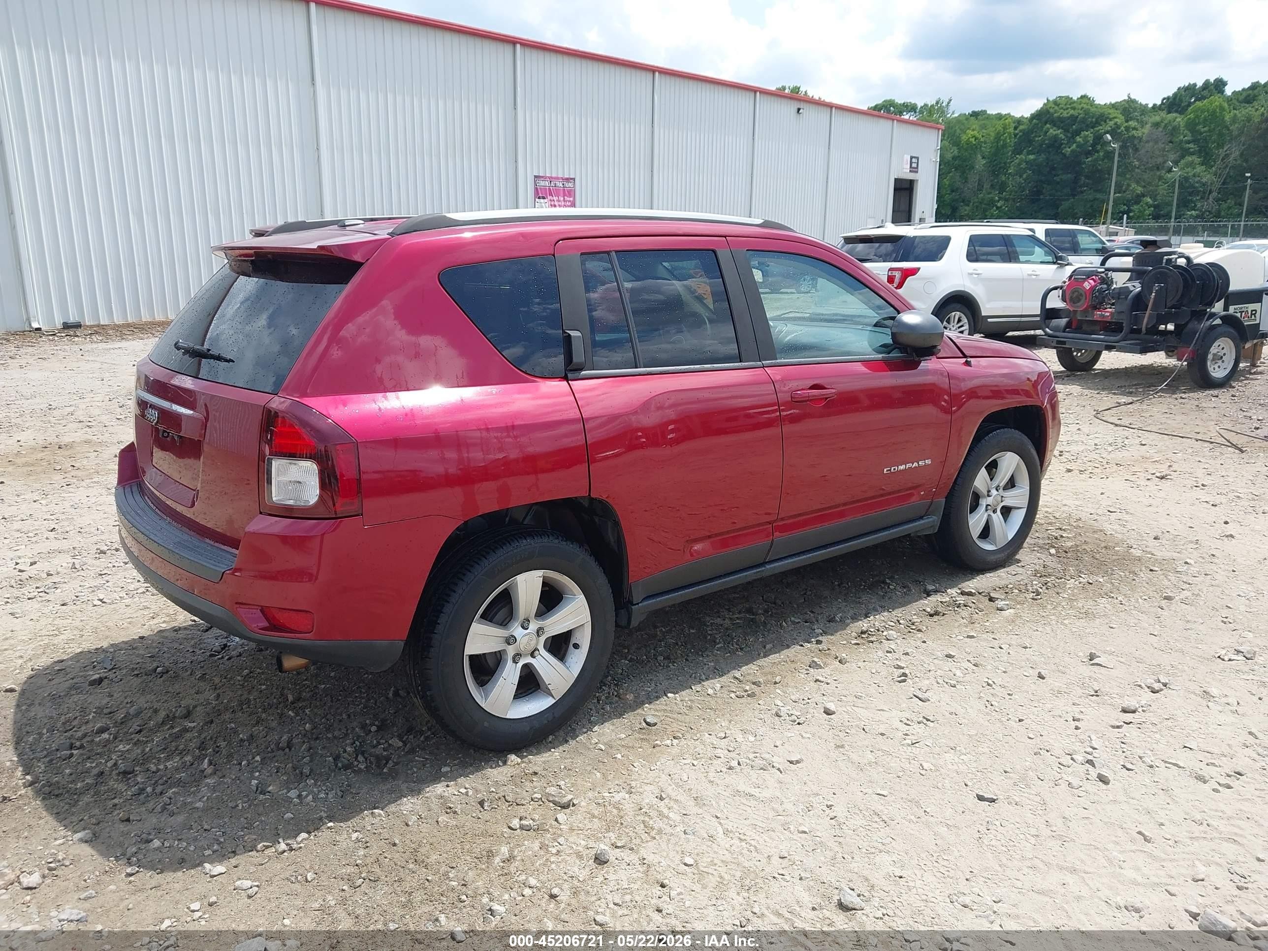 2016 Jeep Compass Sport Red vin: 1C4NJCBA6GD512892