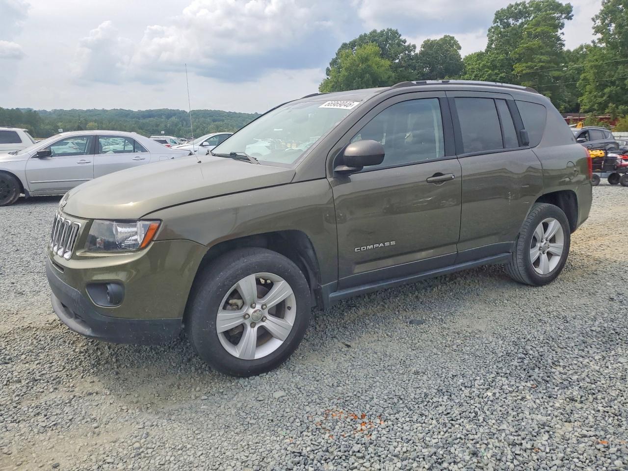 2016 Jeep Compass Sport Green vin: 1C4NJCBA6GD574034