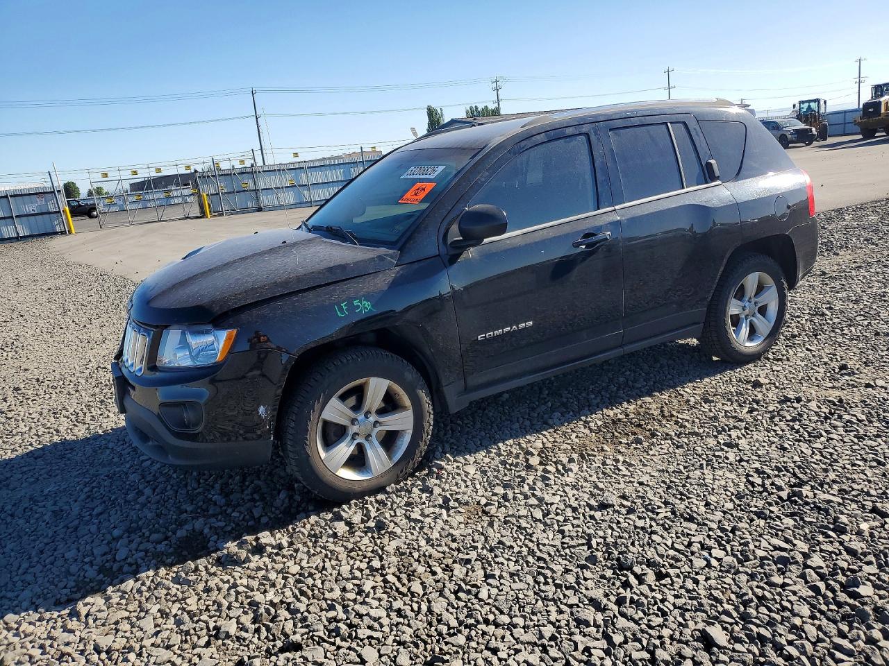 2012 Jeep Compass Sport Black vin: 1C4NJCBA7CD601039