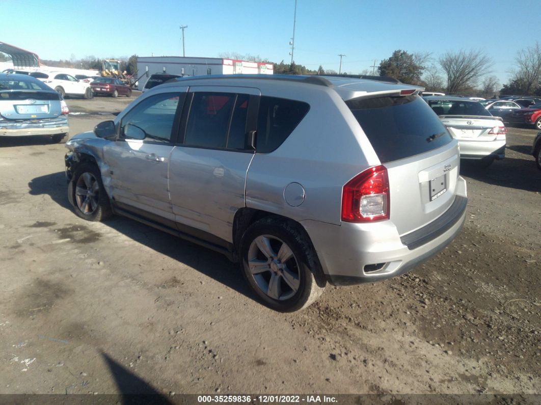 2012 Jeep Compass Sport Silver vin: 1C4NJCBA7CD610548
