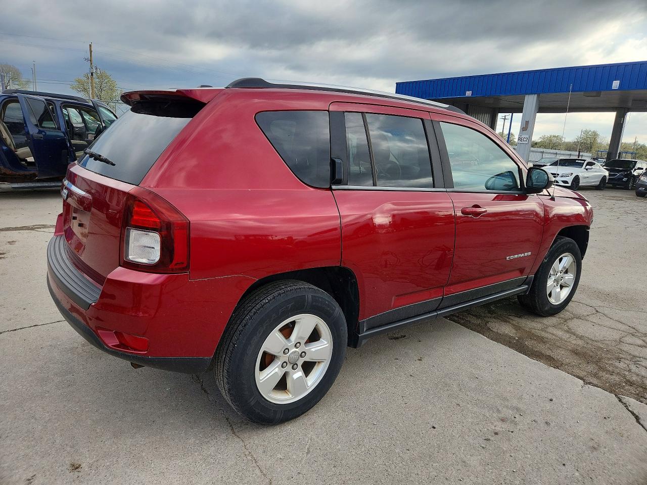 2014 Jeep Compass Sport Burgundy vin: 1C4NJCBA7ED508153