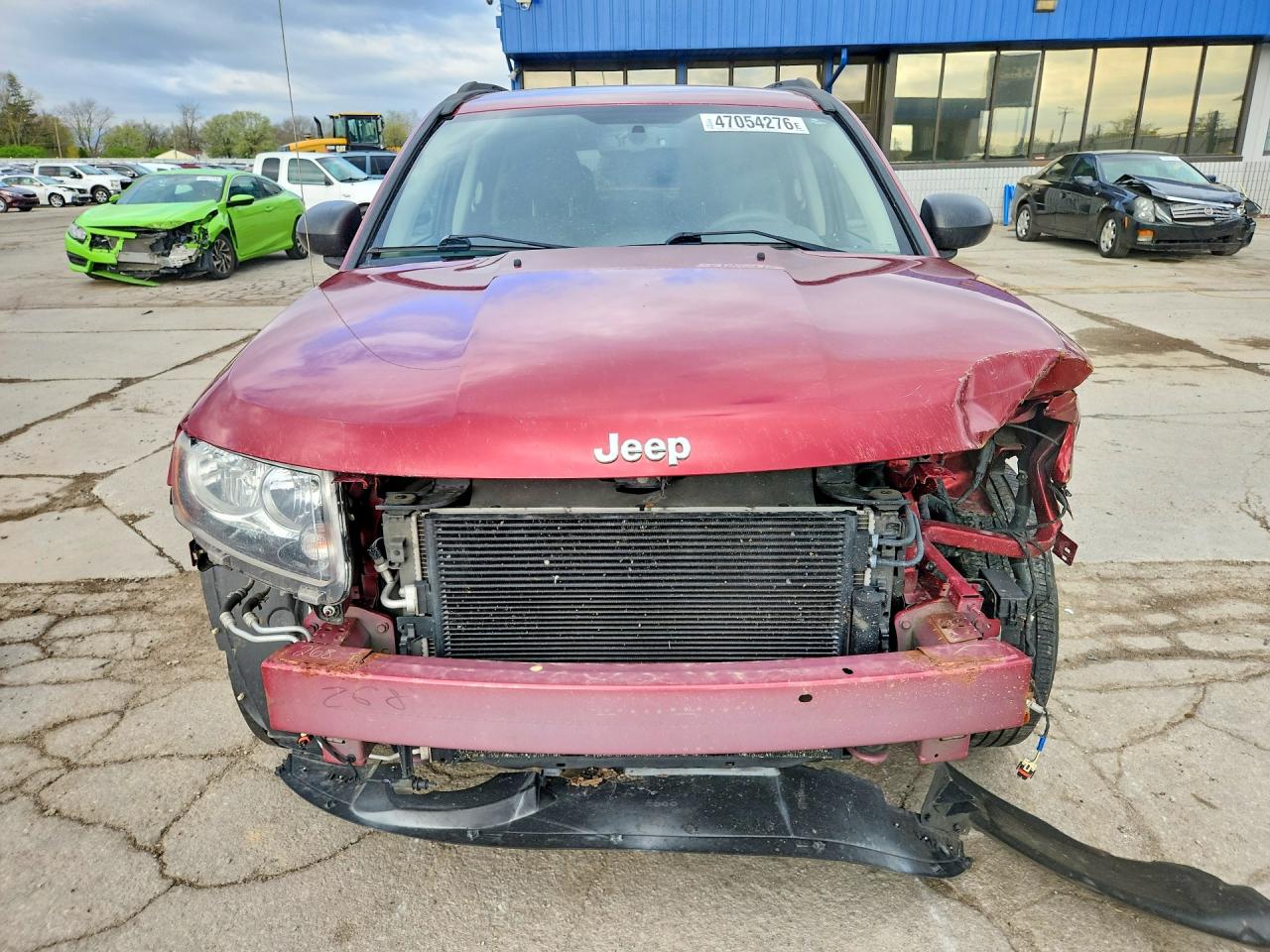 2014 Jeep Compass Sport Burgundy vin: 1C4NJCBA7ED508153