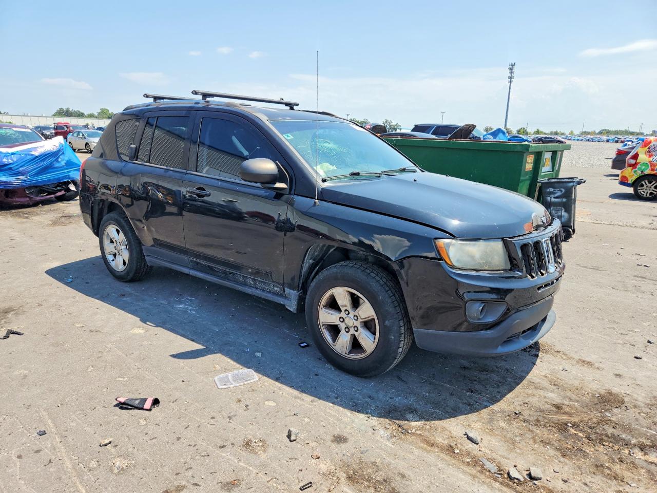 2014 Jeep Compass Sport Black vin: 1C4NJCBA7ED521968