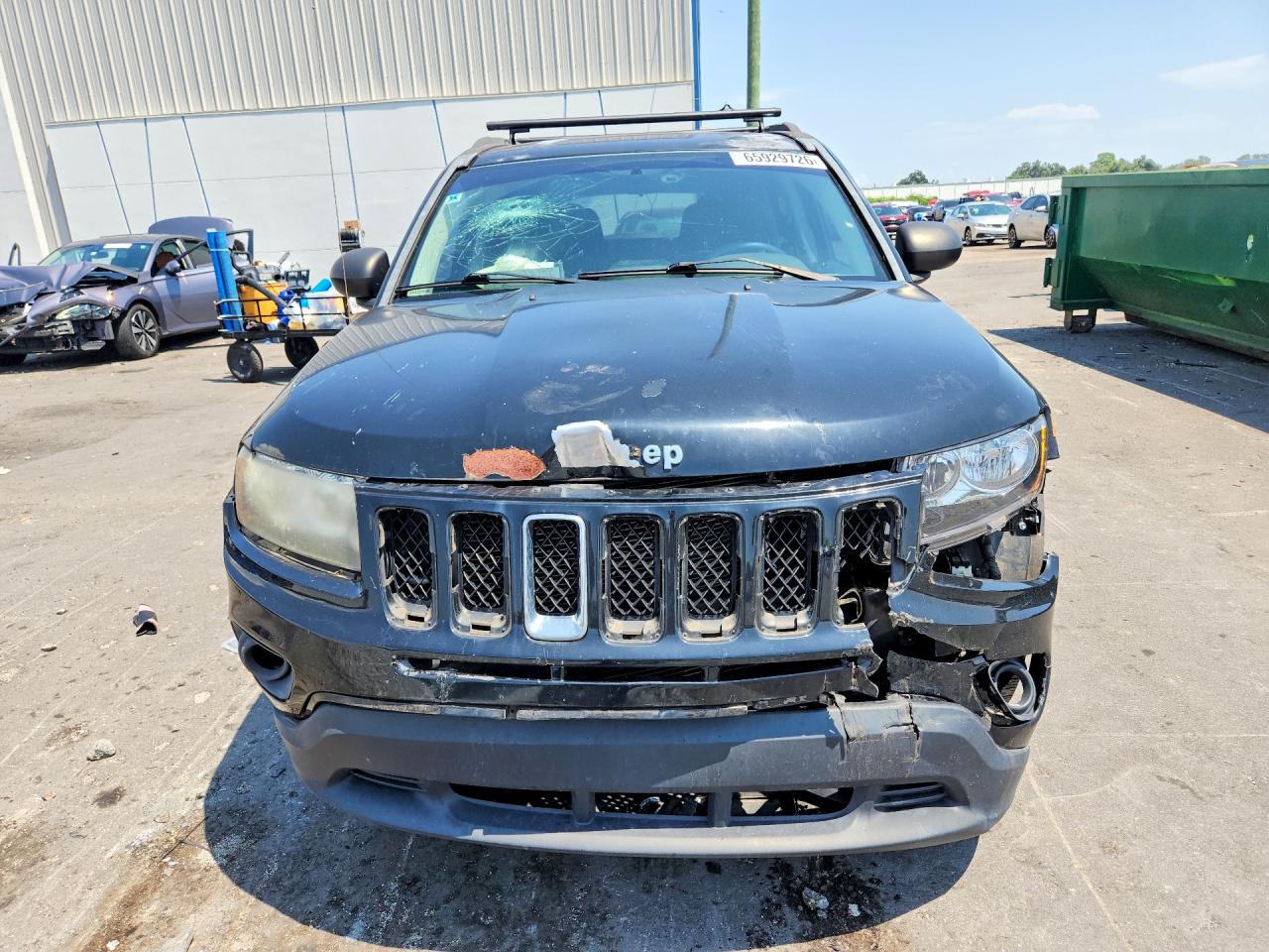 2014 Jeep Compass Sport Black vin: 1C4NJCBA7ED521968