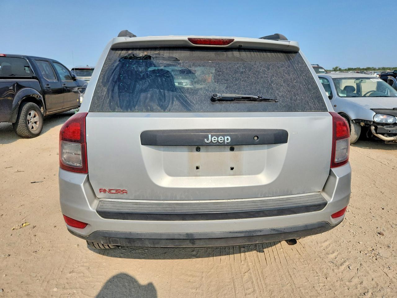 2014 Jeep Compass Sport Silver vin: 1C4NJCBA7ED548202