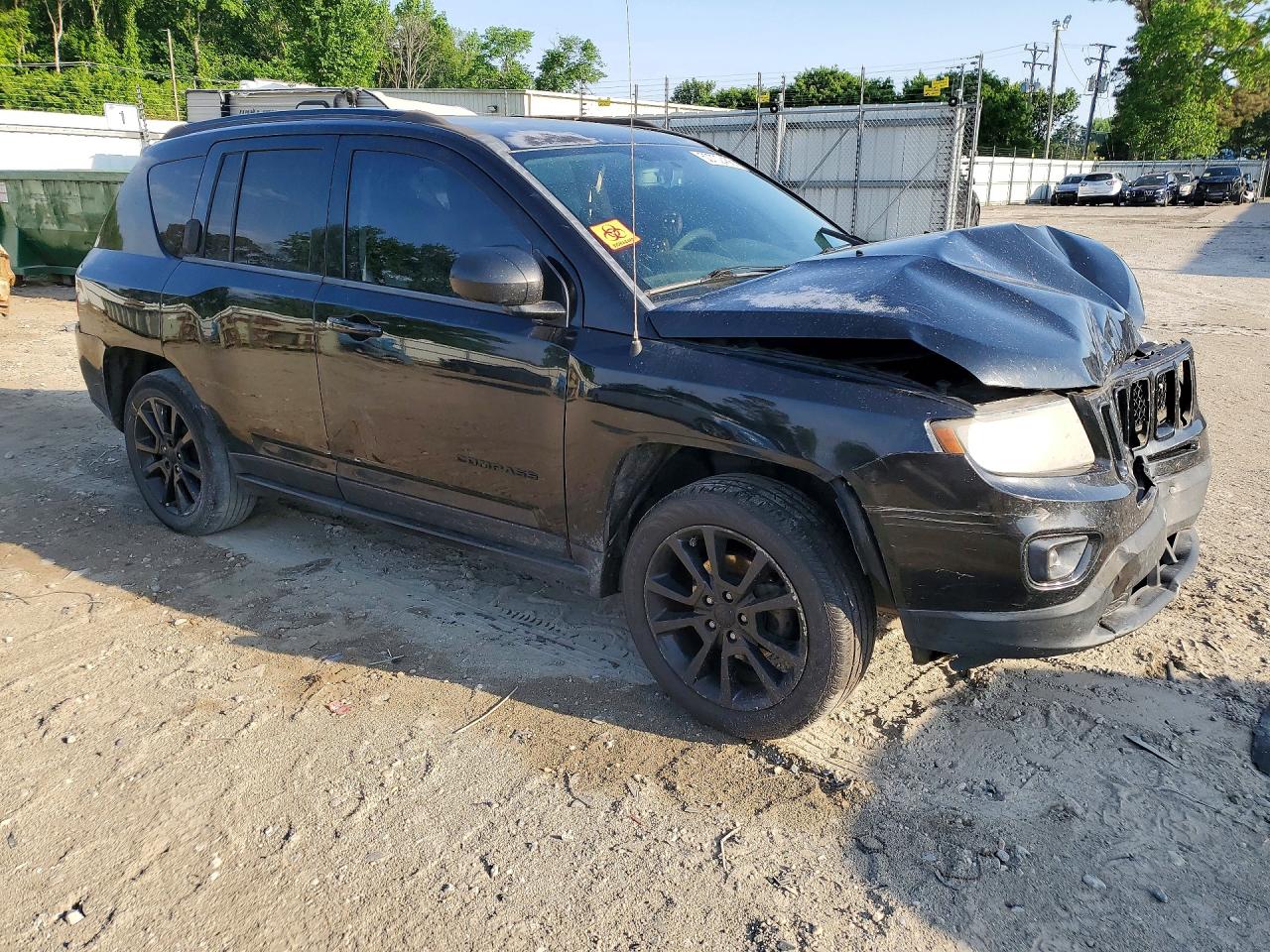 2014 Jeep Compass Sport Black vin: 1C4NJCBA7ED822854