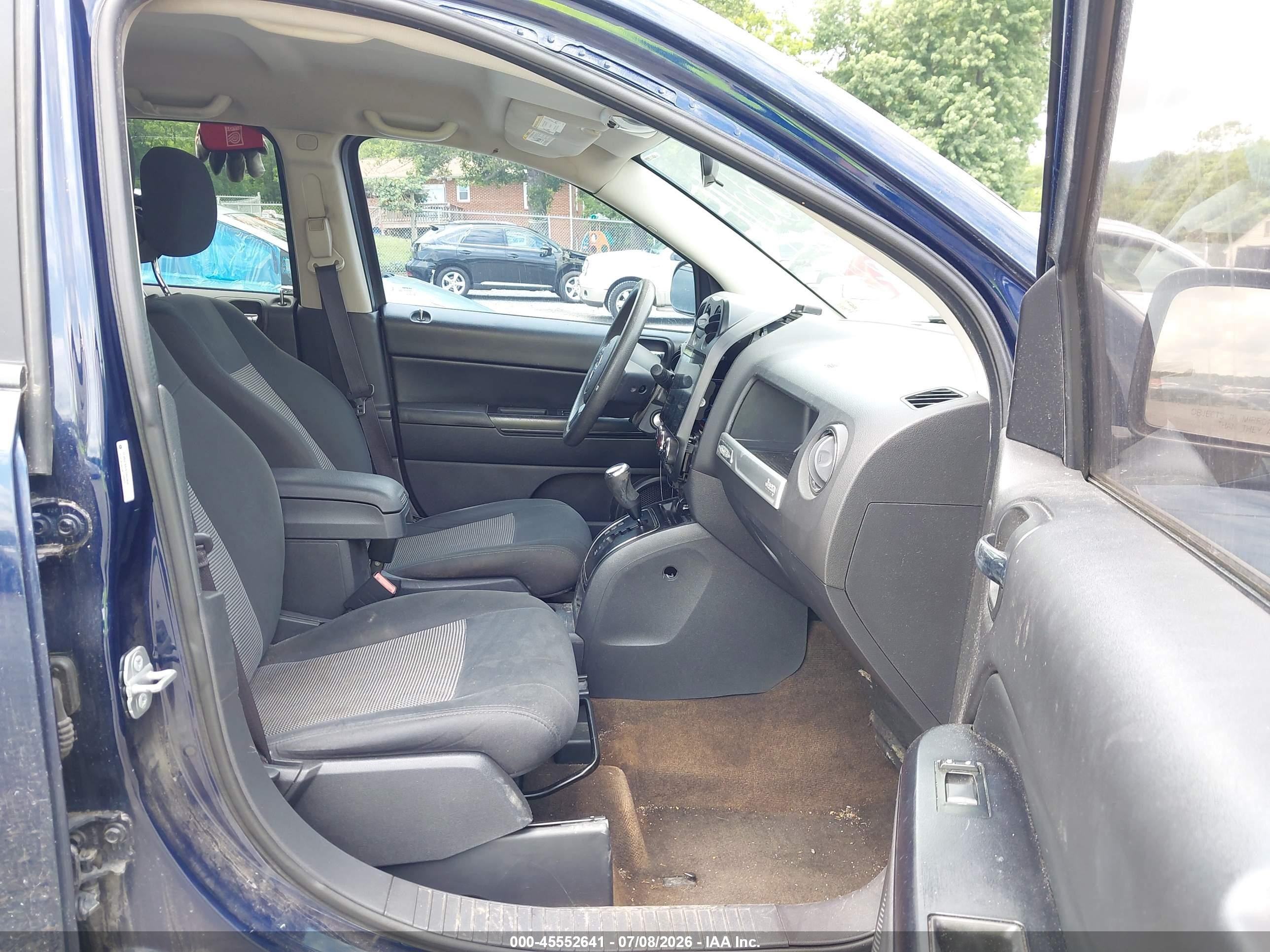 2014 Jeep Compass Sport Blue vin: 1C4NJCBA7ED882858