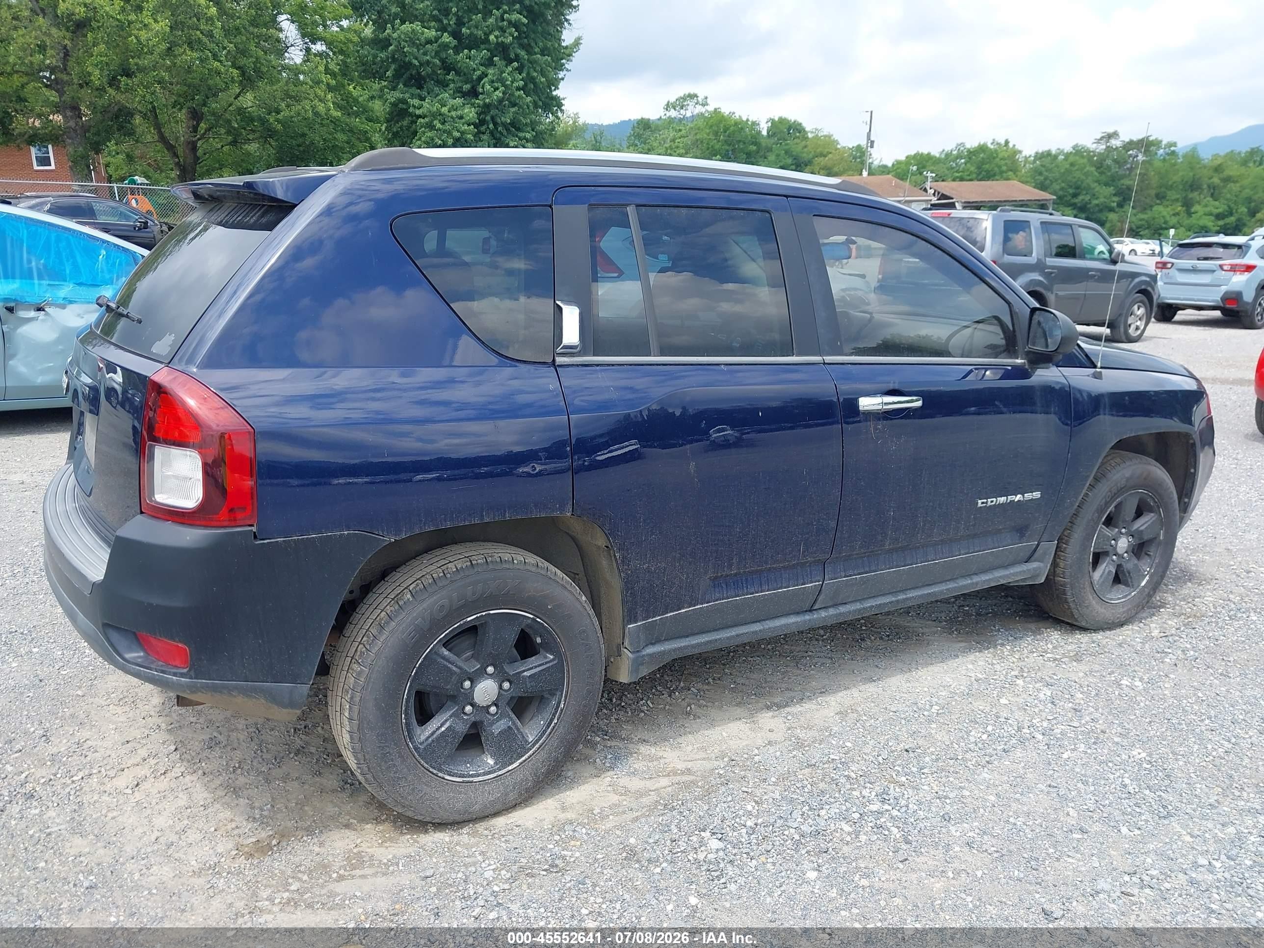 2014 Jeep Compass Sport Blue vin: 1C4NJCBA7ED882858