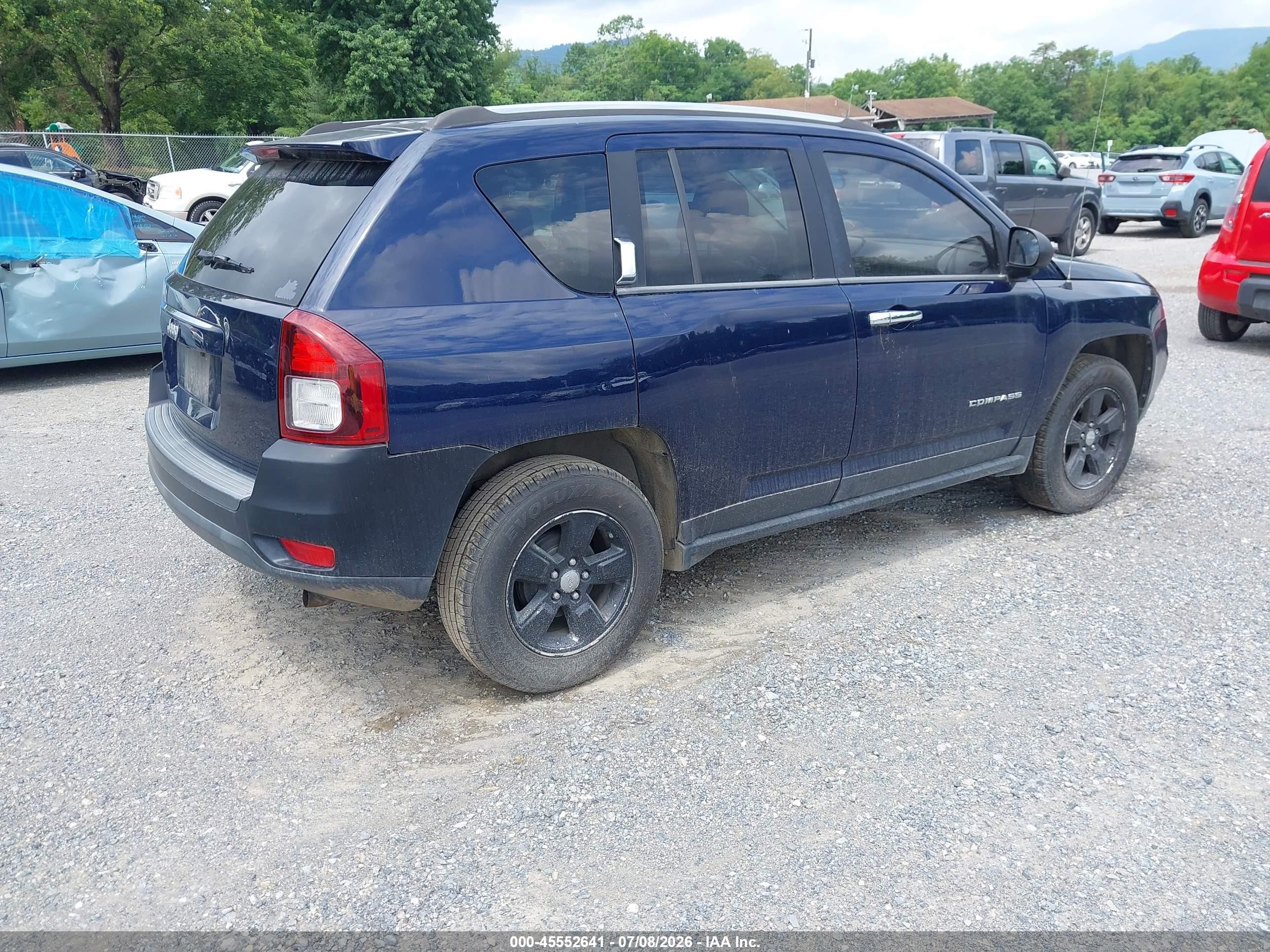2014 Jeep Compass Sport Blue vin: 1C4NJCBA7ED882858