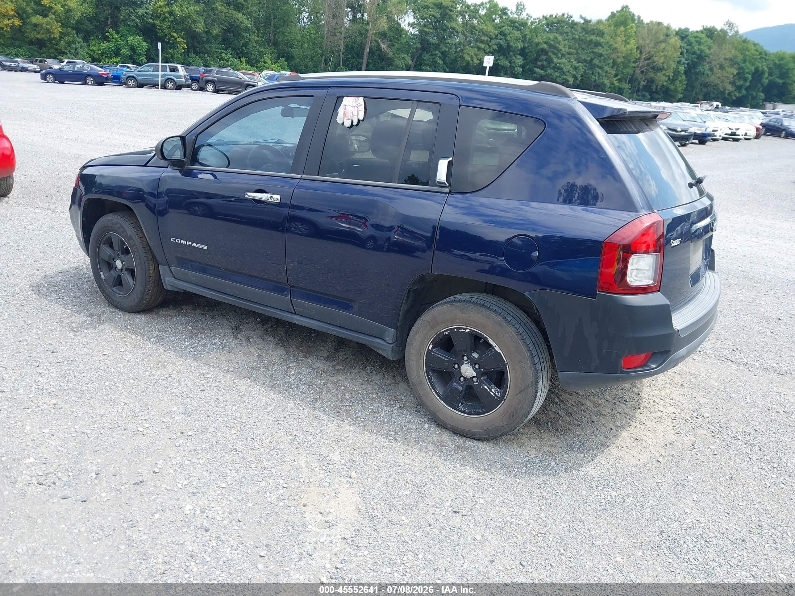2014 Jeep Compass Sport Blue vin: 1C4NJCBA7ED882858