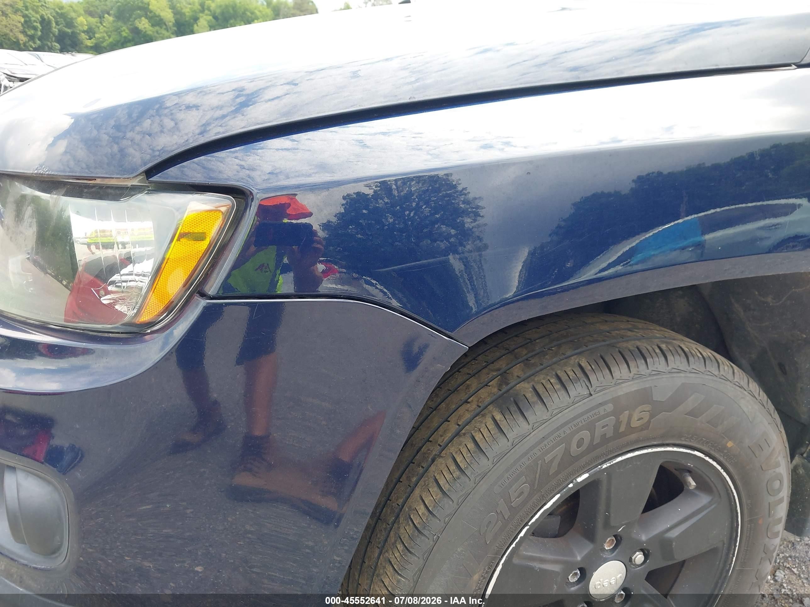2014 Jeep Compass Sport Blue vin: 1C4NJCBA7ED882858
