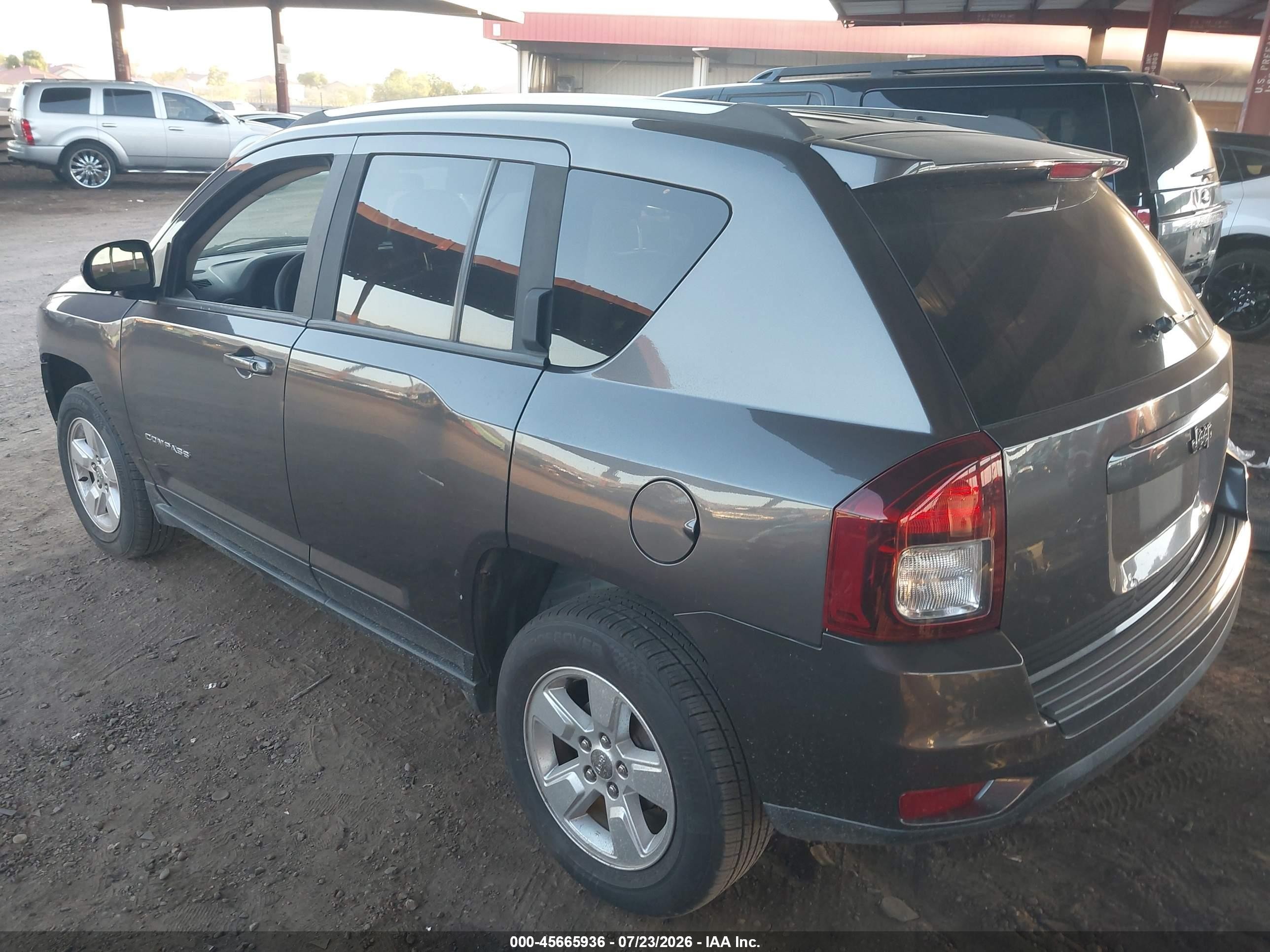 2015 Jeep Compass Sport Gray vin: 1C4NJCBA7FD124472