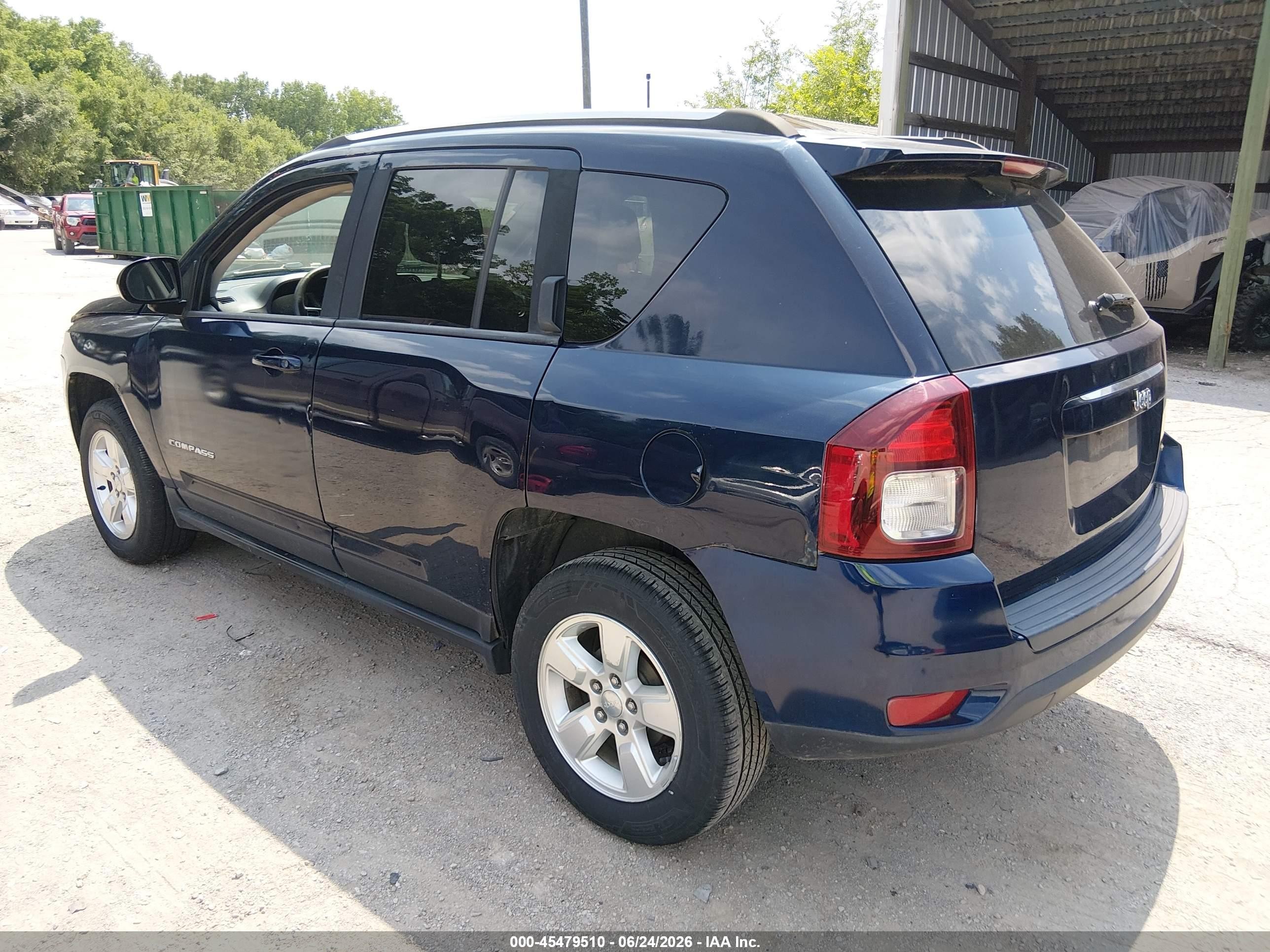 2015 Jeep Compass Sport Dark Blue vin: 1C4NJCBA7FD198328
