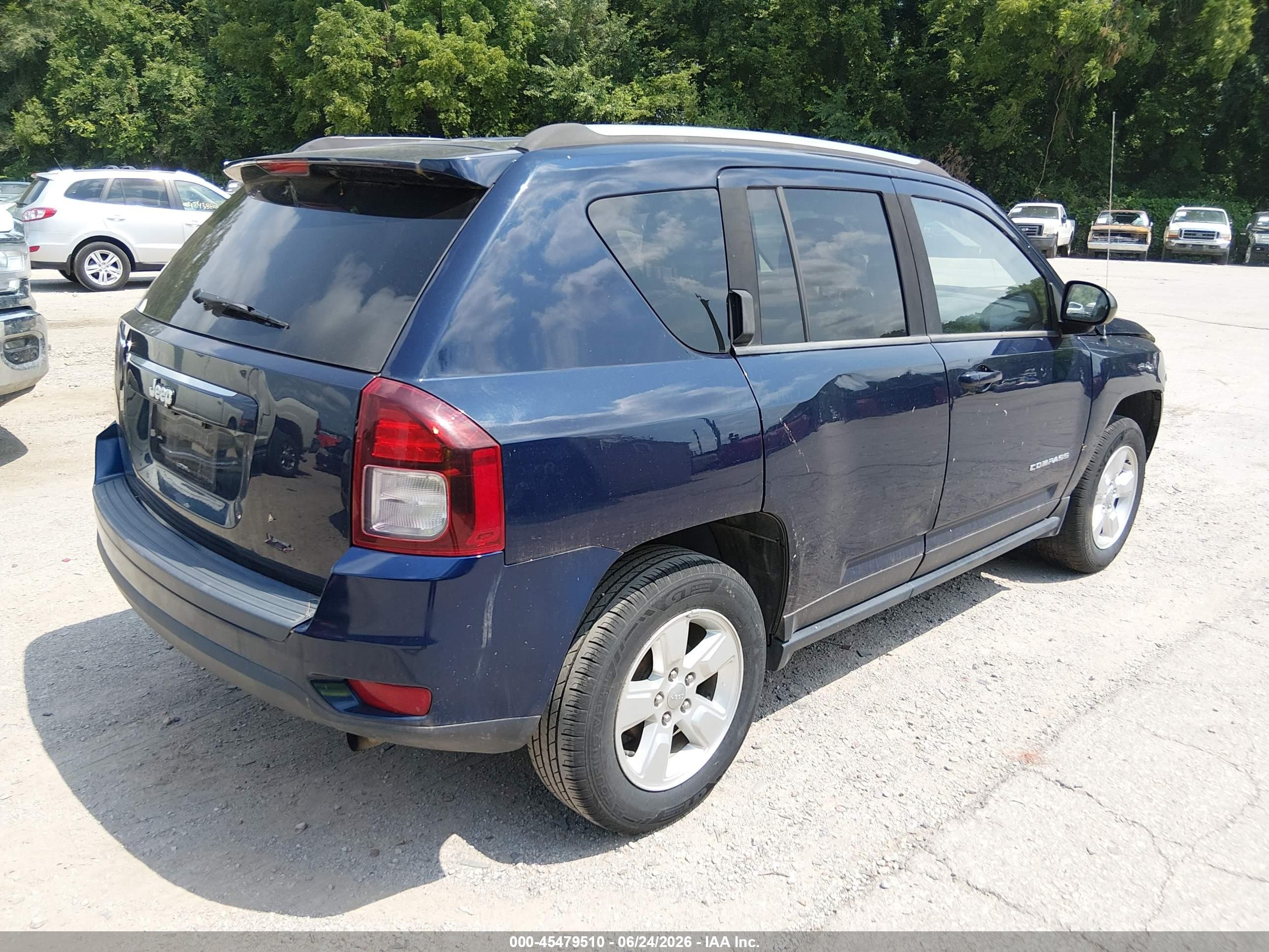 2015 Jeep Compass Sport Dark Blue vin: 1C4NJCBA7FD198328