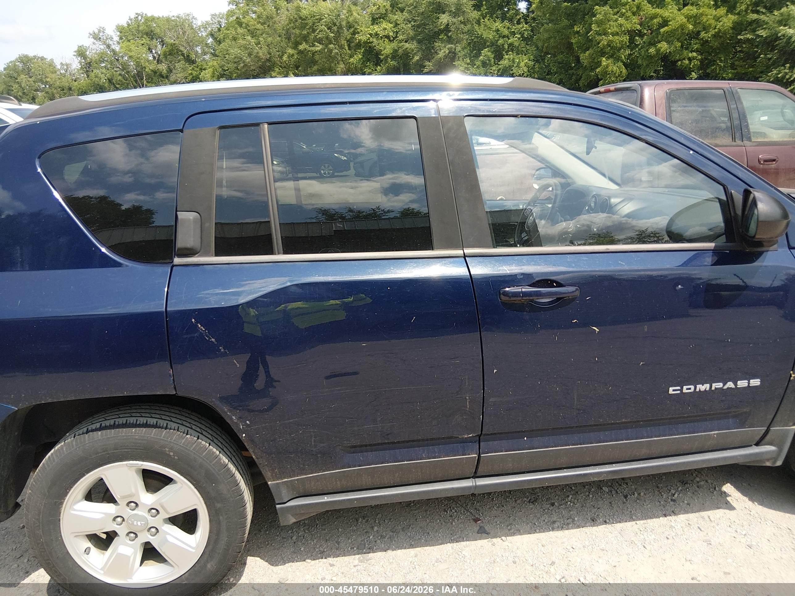 2015 Jeep Compass Sport Dark Blue vin: 1C4NJCBA7FD198328