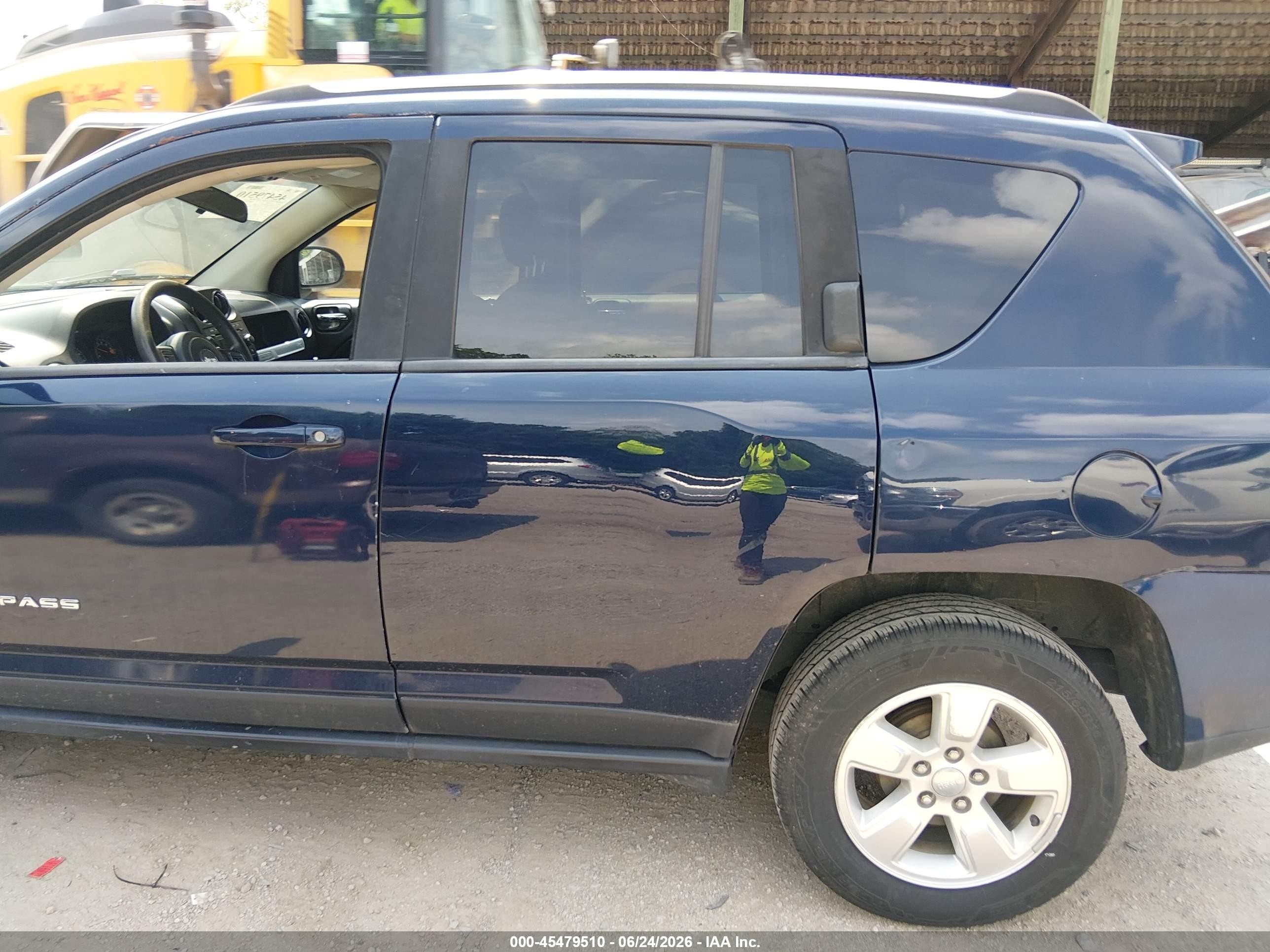 2015 Jeep Compass Sport Dark Blue vin: 1C4NJCBA7FD198328