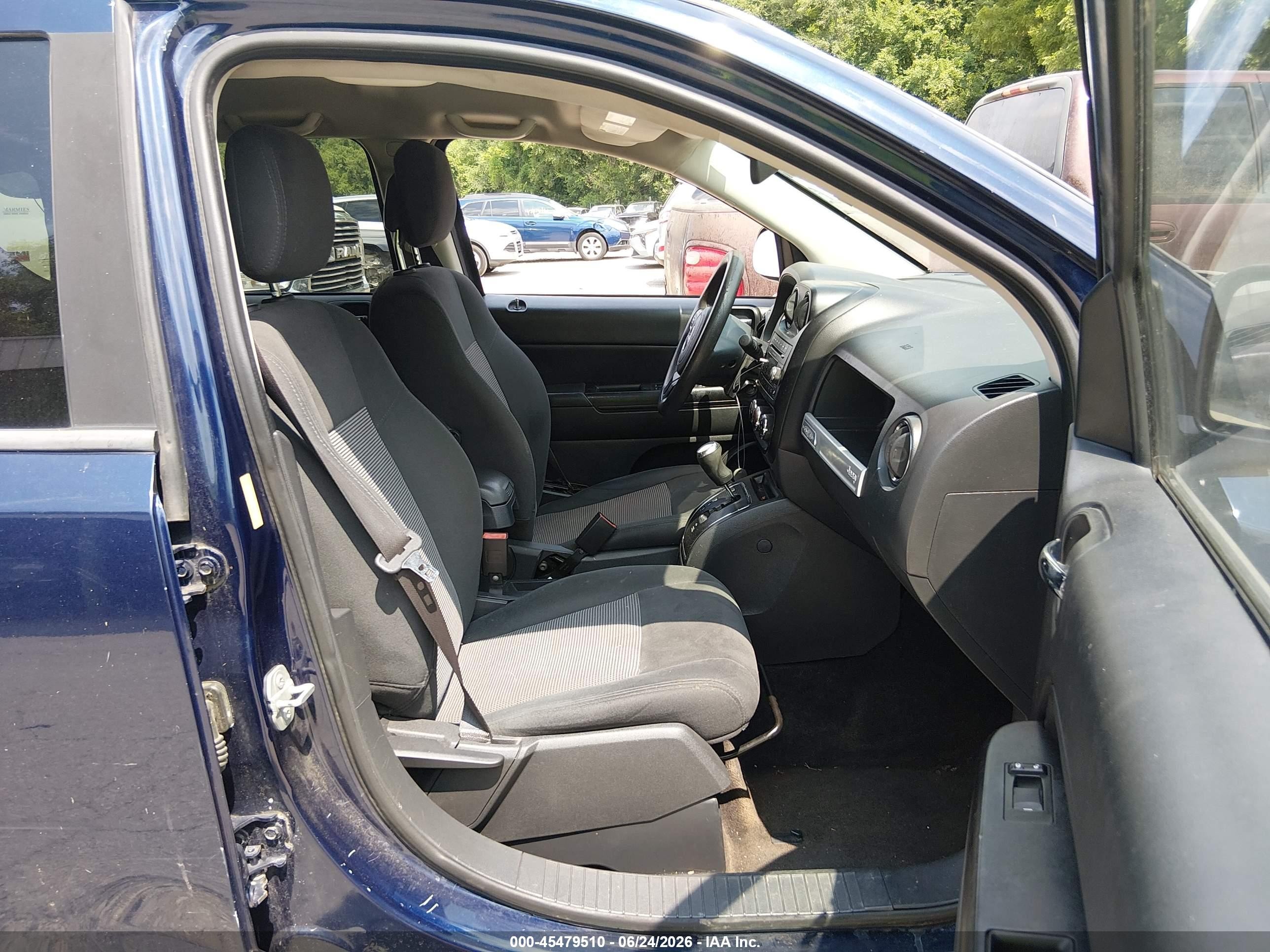 2015 Jeep Compass Sport Dark Blue vin: 1C4NJCBA7FD198328